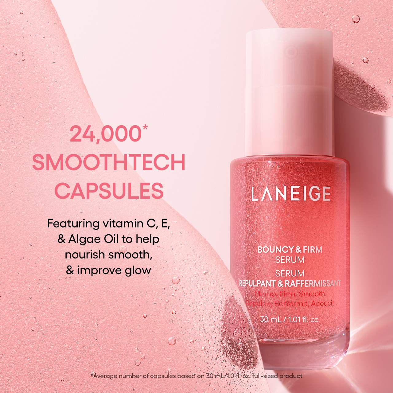 *PREORDEN: Bouncy & Firm Radiance Boosting Serum with Peony & Collagen Complex™ - Laneige / Suero reafirmante e hidratante