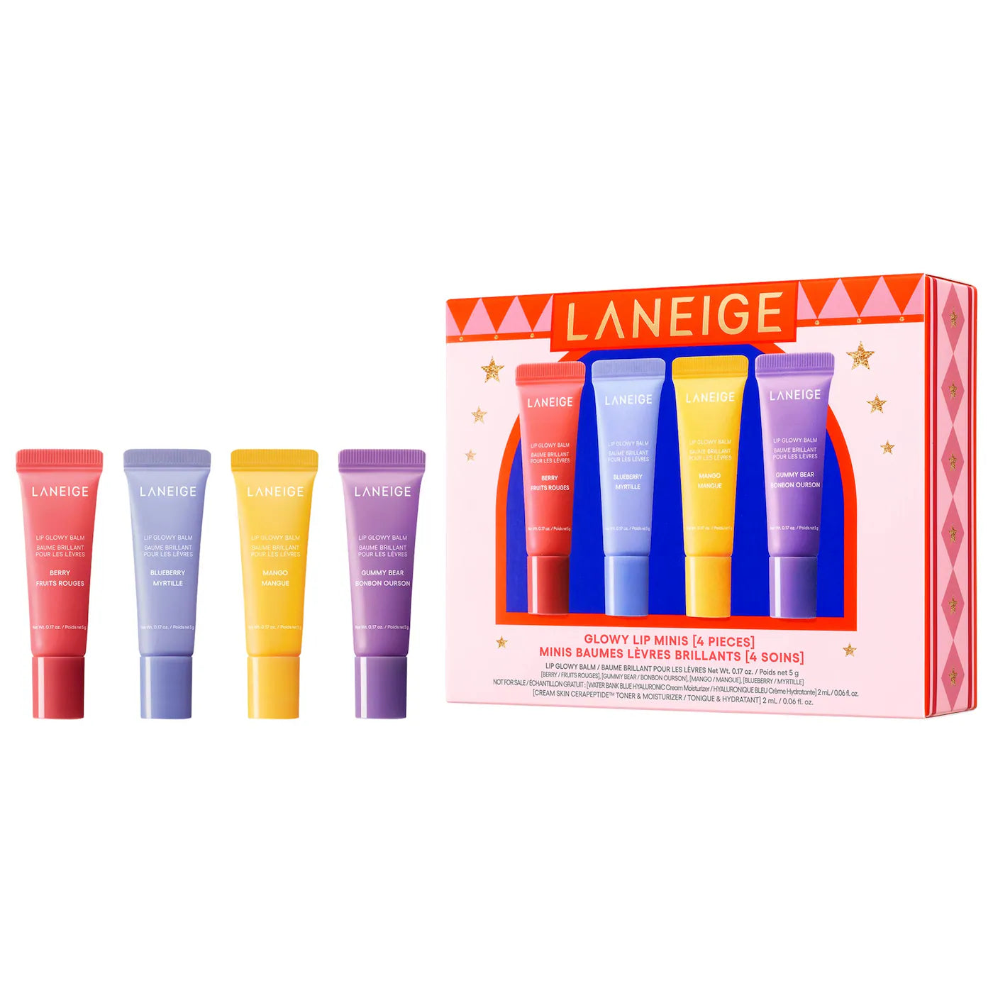 *PREORDEN: Glowy Lip Minis - Laneige / Set 4 minis para labios