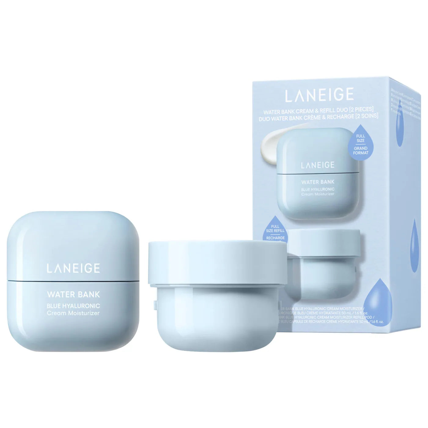 *PREORDEN: Water Bank Duo Set - LANEIGE / Set 2 pzas crema hidratante