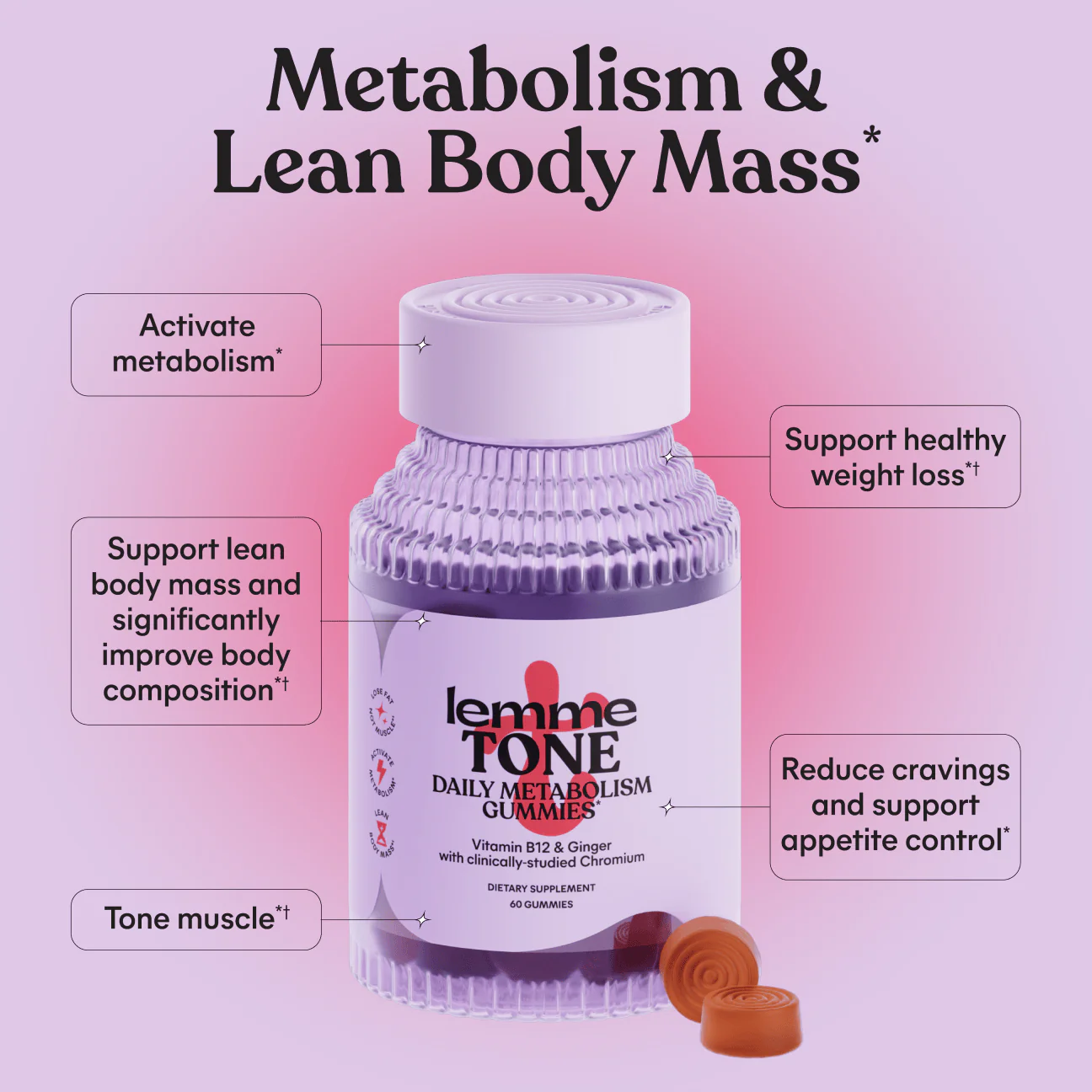 *PREORDEN: Tone Gummies - lemme / Gomitas activa el metabolismo