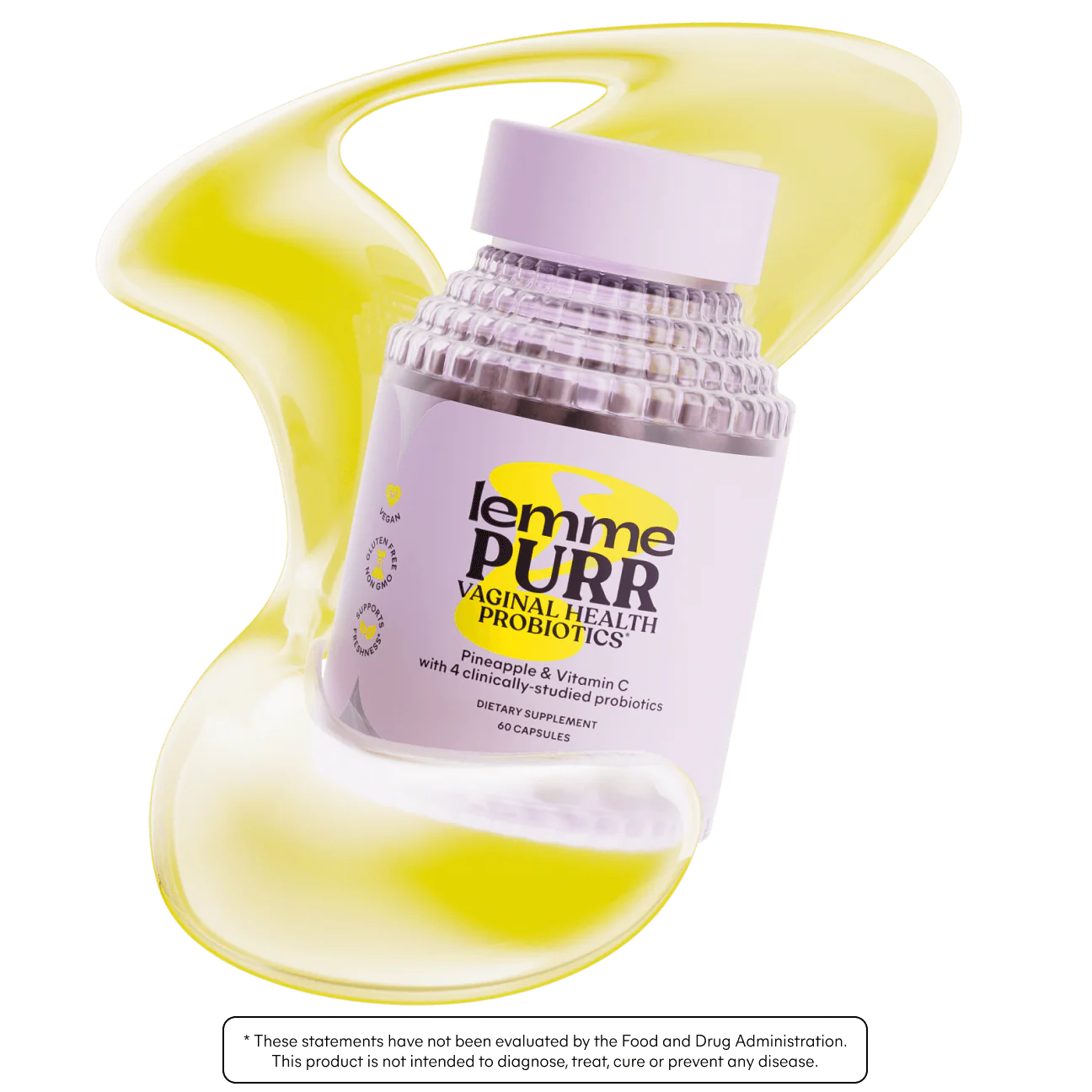 PURR Vaginal Probiotic Gummies or Capsules - lemme / Gomitas o cápsulas salud vaginal