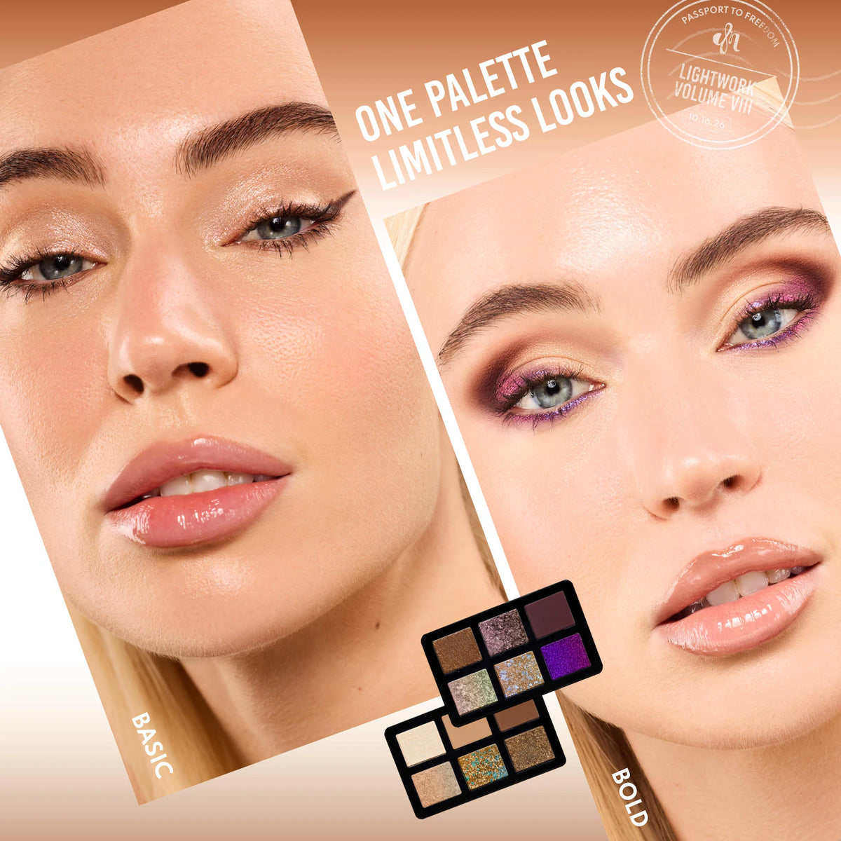 *PREORDEN: LIGHTWORK VIII Freedom Makeup Palette: Magnetic, Customizable, Stackable Palette for Eyes & Face - Danessa Myricks Beauty / Paleta multiuso para rostro completo