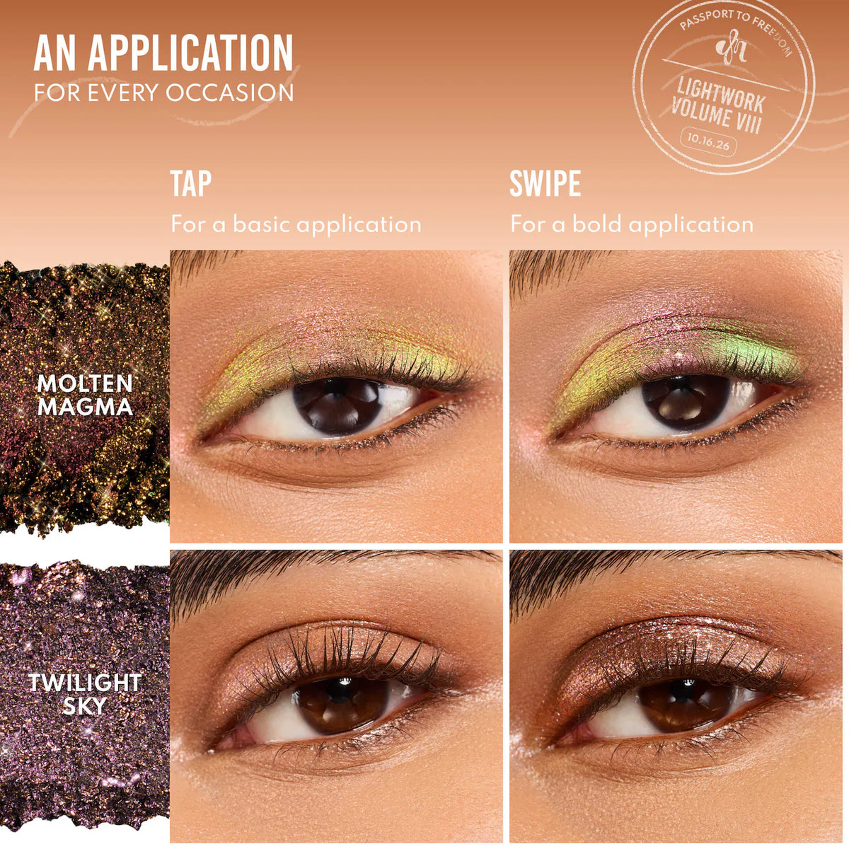 *PREORDEN: LIGHTWORK VIII Freedom Makeup Palette: Magnetic, Customizable, Stackable Palette for Eyes & Face - Danessa Myricks Beauty / Paleta multiuso para rostro completo
