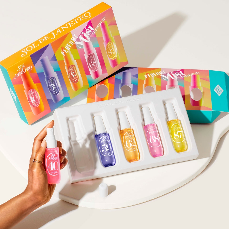 PERFUME MIST DISCOVERY SET - Sol de Janeiro / Set 5 pzas de fragancias para el cabello EDICIÓN LIMITADA