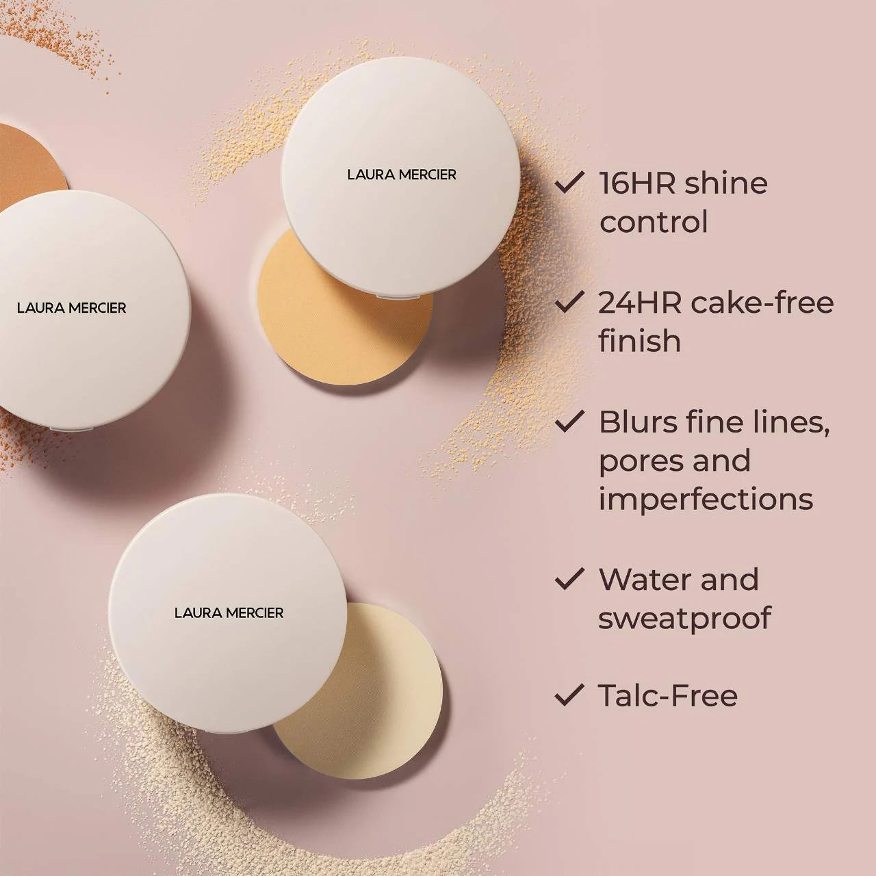 *PREORDEN: Ultra-Blur Talc-Free Waterproof Translucent Pressed Setting Powder - Laura Mercier / Polvo compacto