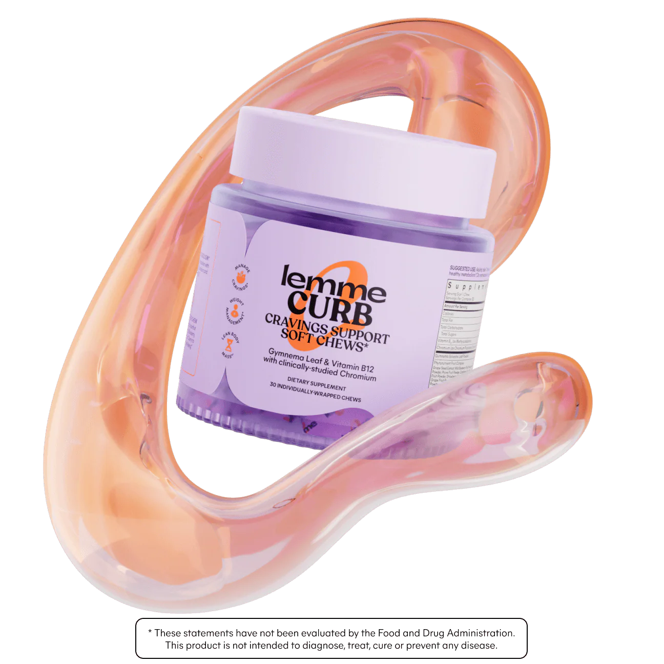 Curb Soft Chews - lemme / Gomitas apoyo a la glucosa y los antojos