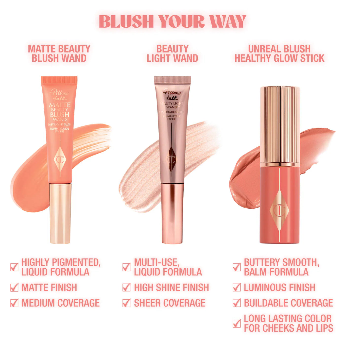 *PREORDEN: MINI Unreal Lip + Cheek Glow Blush Stick with Hyaluronic Acid - Charlotte Tilbury / Rubor en Barra para Labios y Mejillas