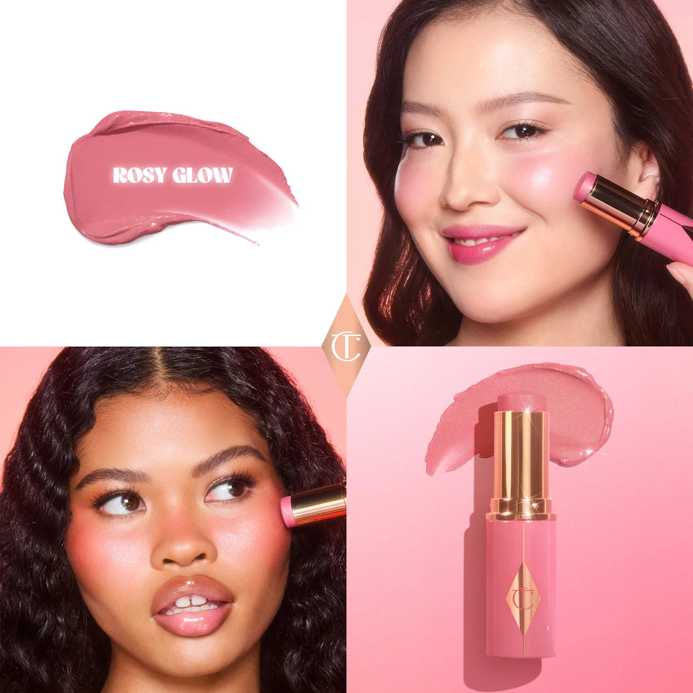 *PREORDEN: MINI Unreal Lip + Cheek Glow Blush Stick with Hyaluronic Acid - Charlotte Tilbury / Rubor en Barra para Labios y Mejillas