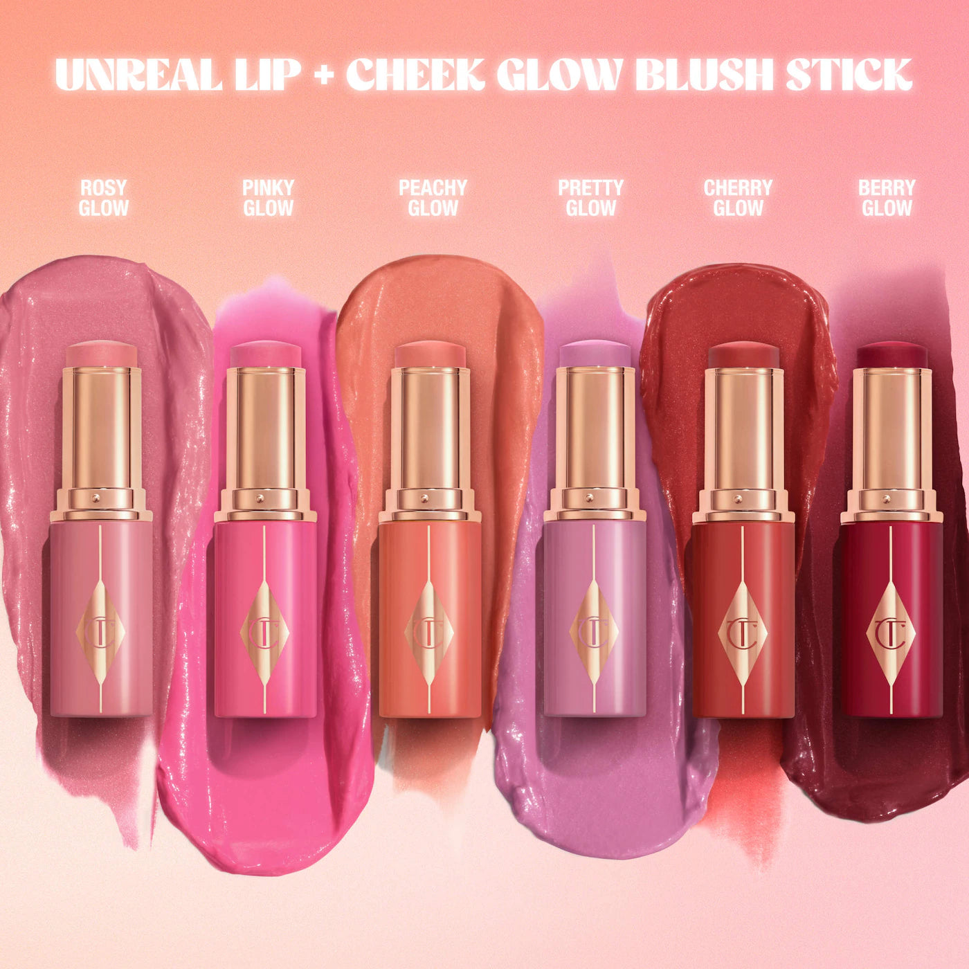 *PREORDEN: MINI Unreal Lip + Cheek Glow Blush Stick with Hyaluronic Acid - Charlotte Tilbury / Rubor en Barra para Labios y Mejillas