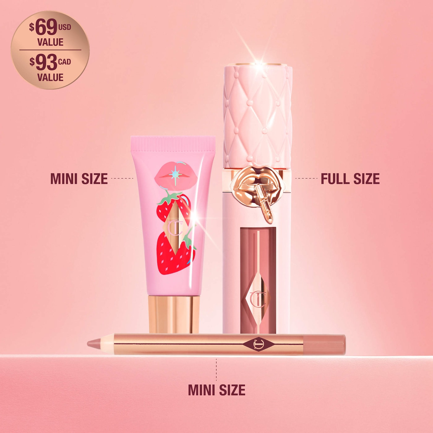 *PREORDEN: Juicy, Plumper-Looking Lips Kit - Charlotte Tilbury / Set mini para labios