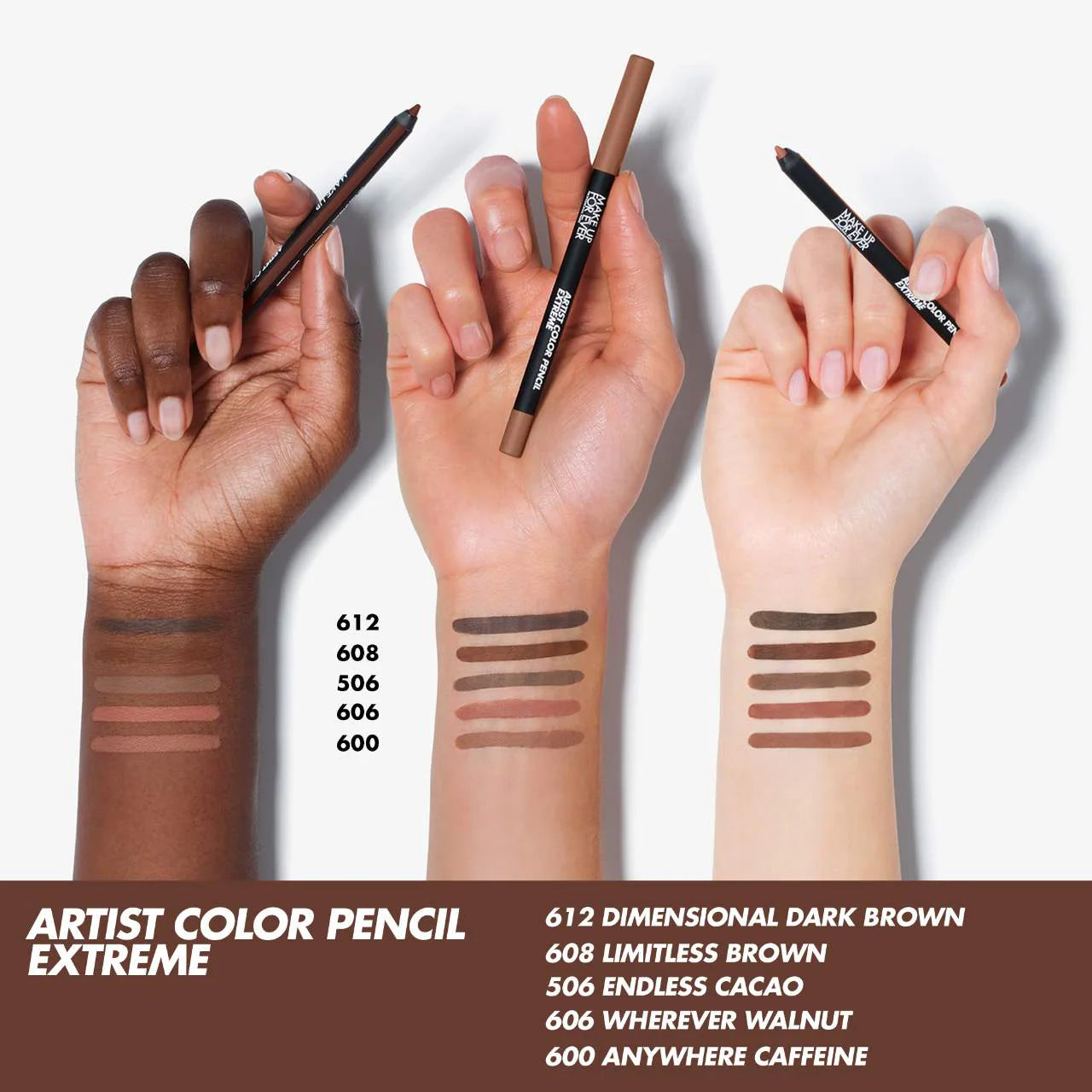 *PREORDEN: Artist Color Pencil Extreme Waterproof Lip Liner - MAKE UP FOR EVER / Lápiz a prueba de agua para cejas, ojos y labios