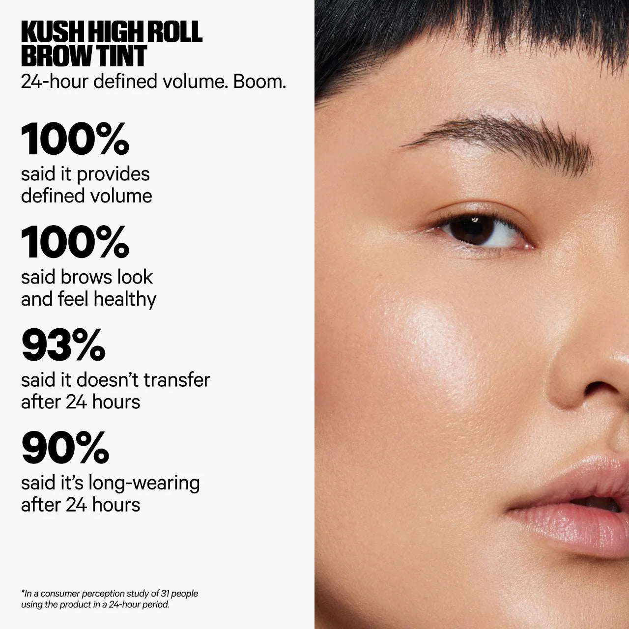 *PREORDEN: KUSH High Roll Defining Tubing Eyebrow Gel - Milk Makeup / Gel para cejas