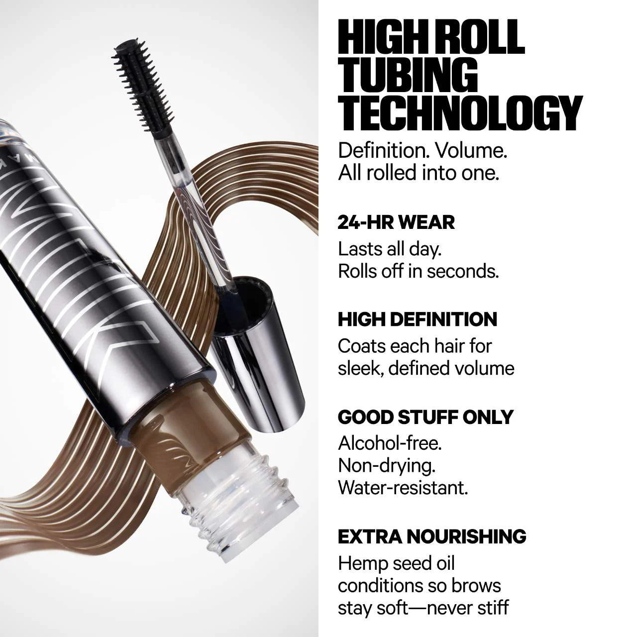 *PREORDEN: KUSH High Roll Defining Tubing Eyebrow Gel - Milk Makeup / Gel para cejas