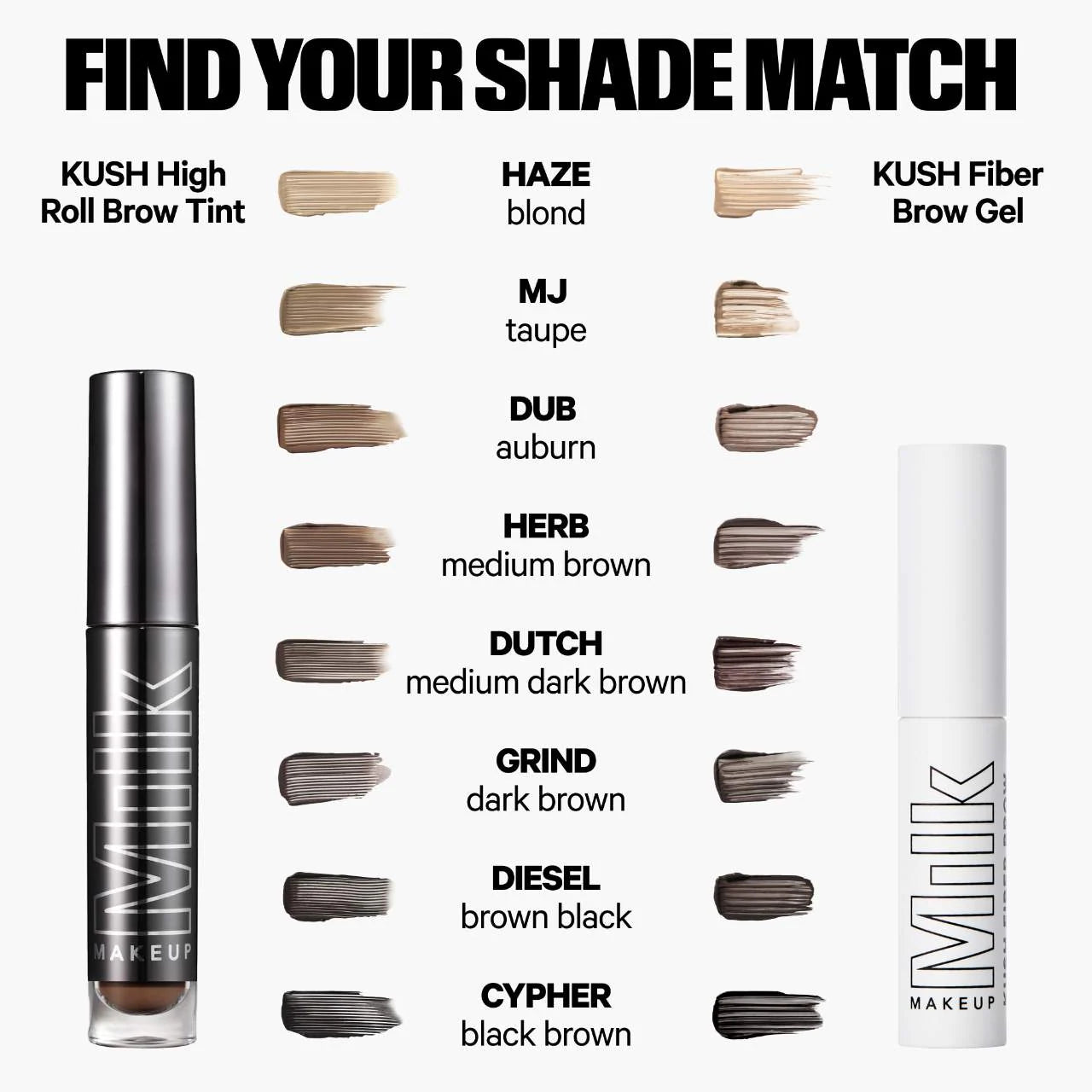 *PREORDEN: KUSH High Roll Defining Tubing Eyebrow Gel - Milk Makeup / Gel para cejas