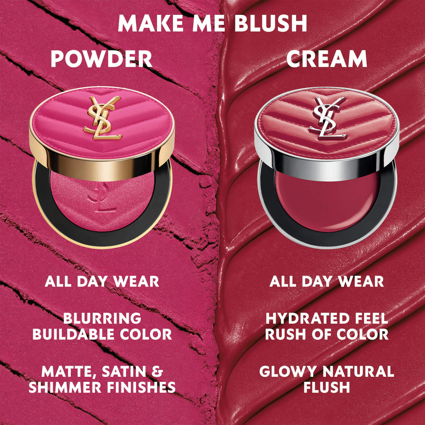 *PREORDEN: Make Me Blush Longwear Natural Glow Cream Blush - Yves Saint Laurent / Rubor en crema de larga duración