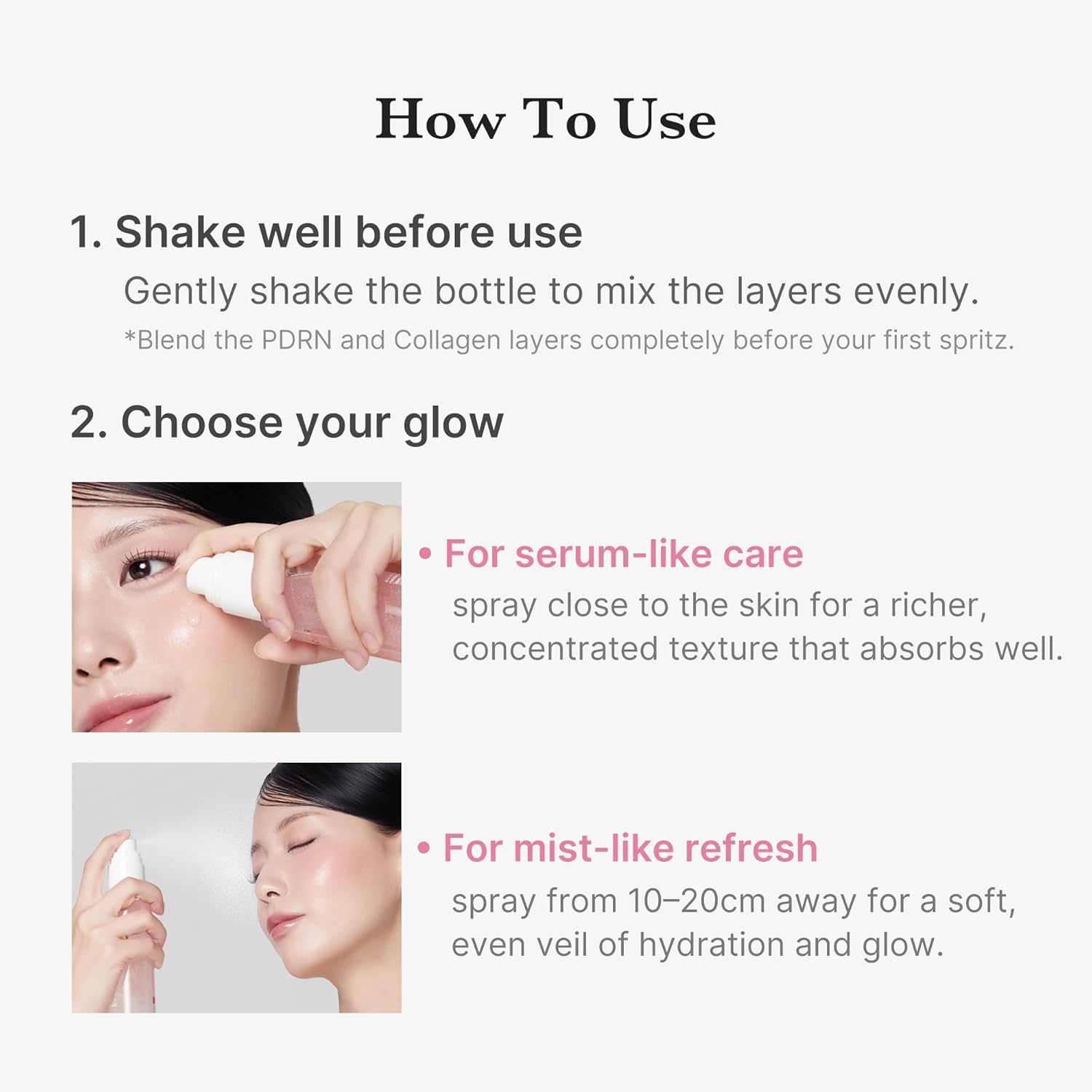 PDRN Pink Collagen Glow Jelly Mist Serum - Medicube / Suero de PDRN