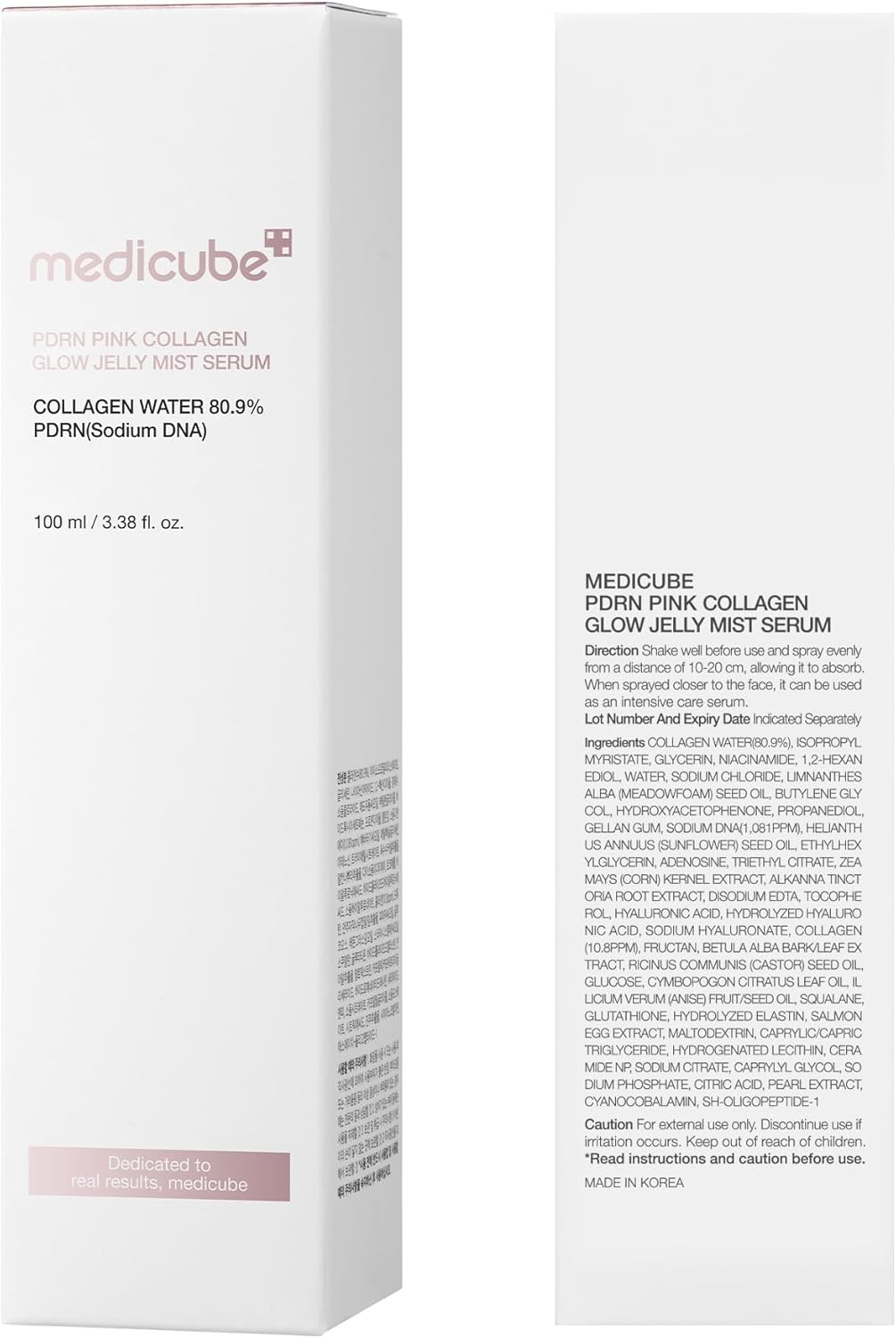 PDRN Pink Collagen Glow Jelly Mist Serum - Medicube / Suero de PDRN