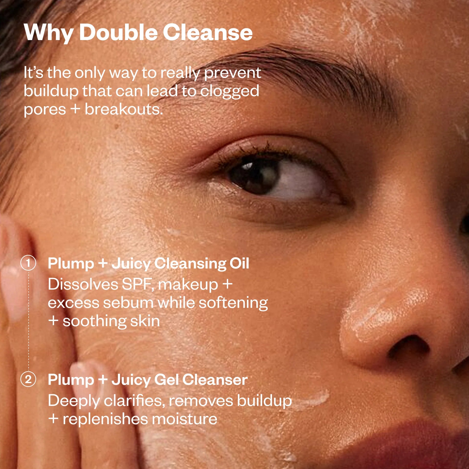 Mini Plump + Juicy Double Cleansing System - Kosas / Set de doble limpieza facial