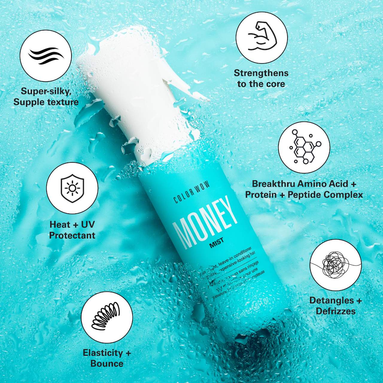 Money Mist Leave In Conditioner - COLOR WOW / Acondicionador sin enjuage en spray