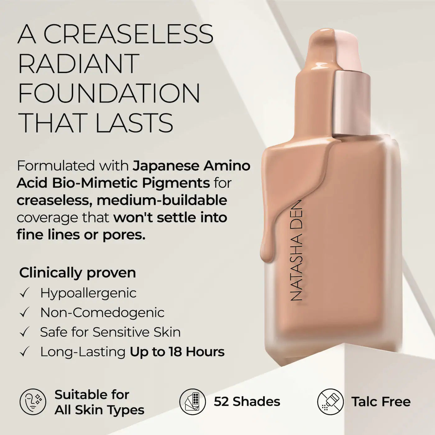 *PREORDEN: Hy-Glam Foundation Hydrating & Blurring Luminous Longwear Serum Foundation - Natasha Denona / Base hidratante