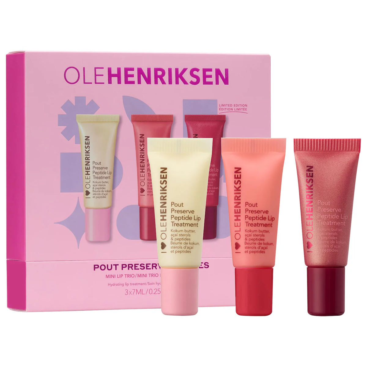 *PREORDEN: Pout Preserve Mini Hydrating Peptide Lip Trio Set - OLEHENRIKSEN / Set lip hidratante