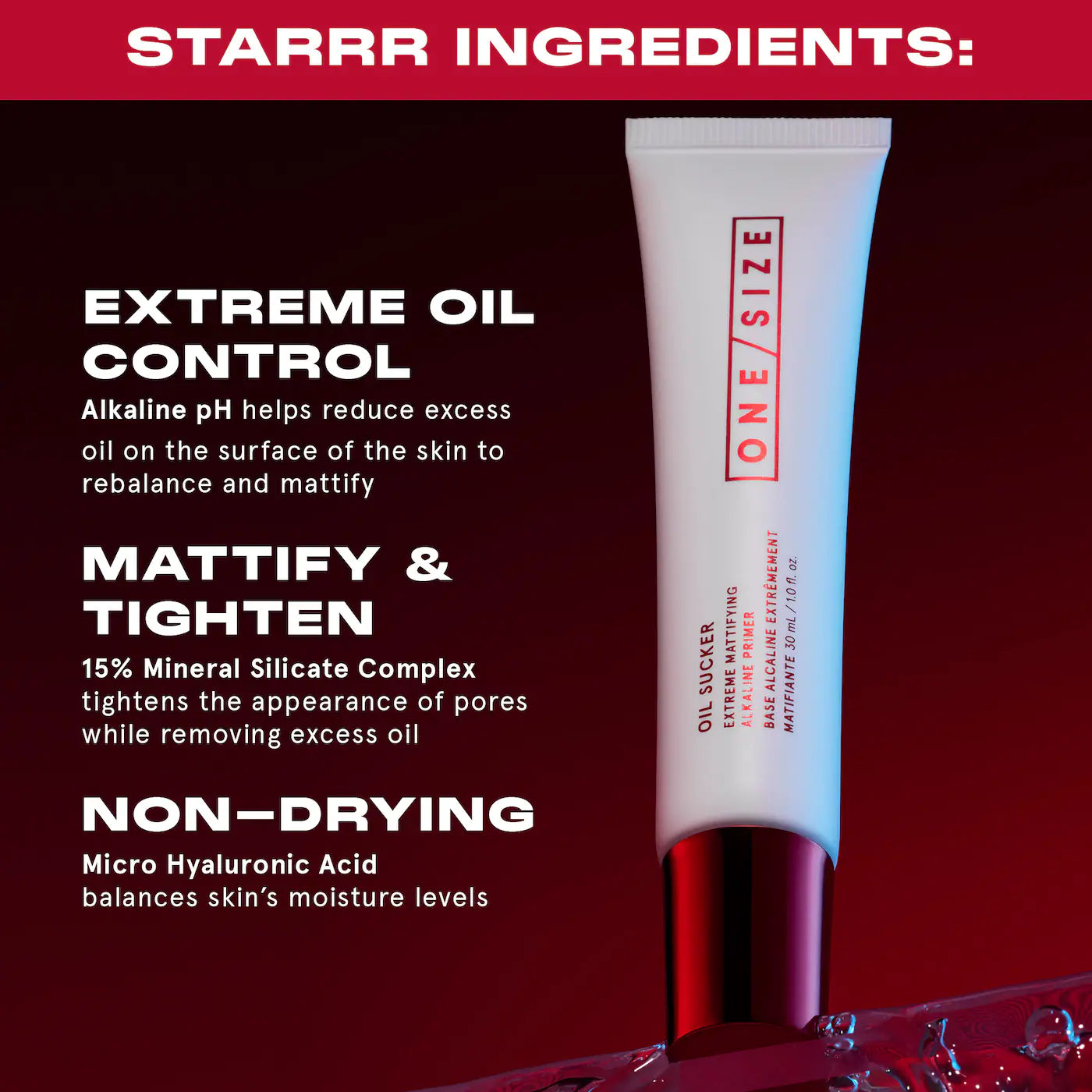 Oil Sucker Extreme Mattifying Alkaline Primer - ONE SIZE by Patrick Starrr / Primer acabado mate absorbe grasa