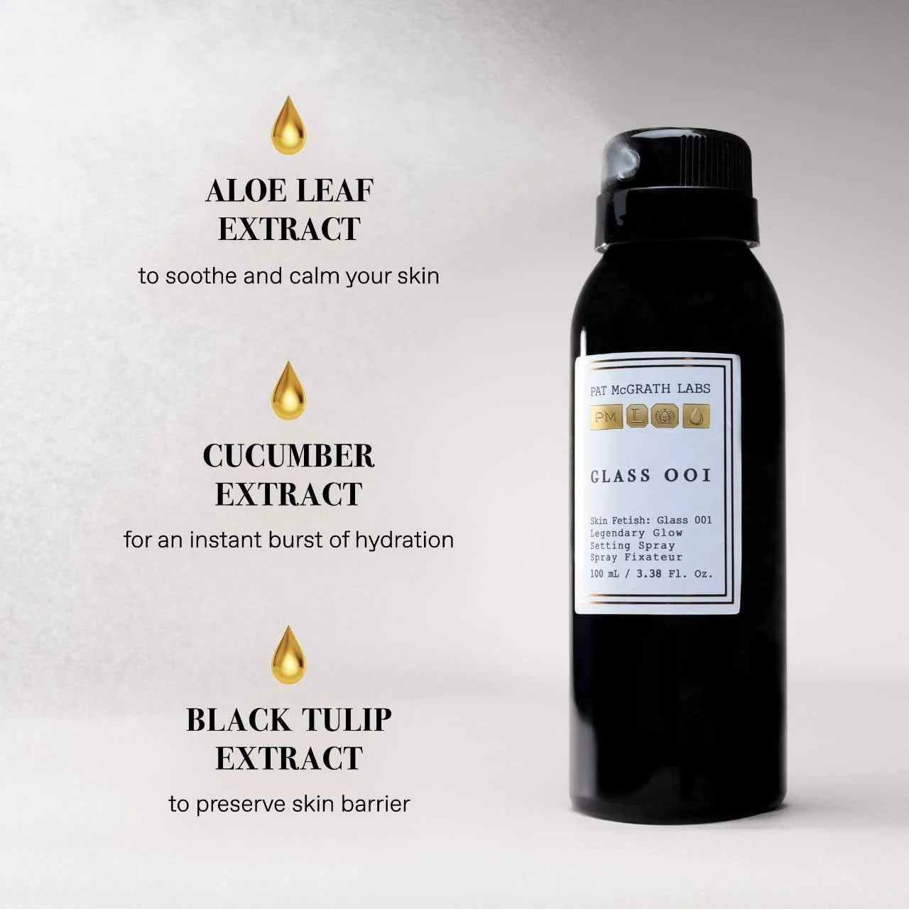 Skin Fetish: Glass 001 Legendary Glow Setting Spray - PAT McGRATH LABS / Spray fijador luminoso