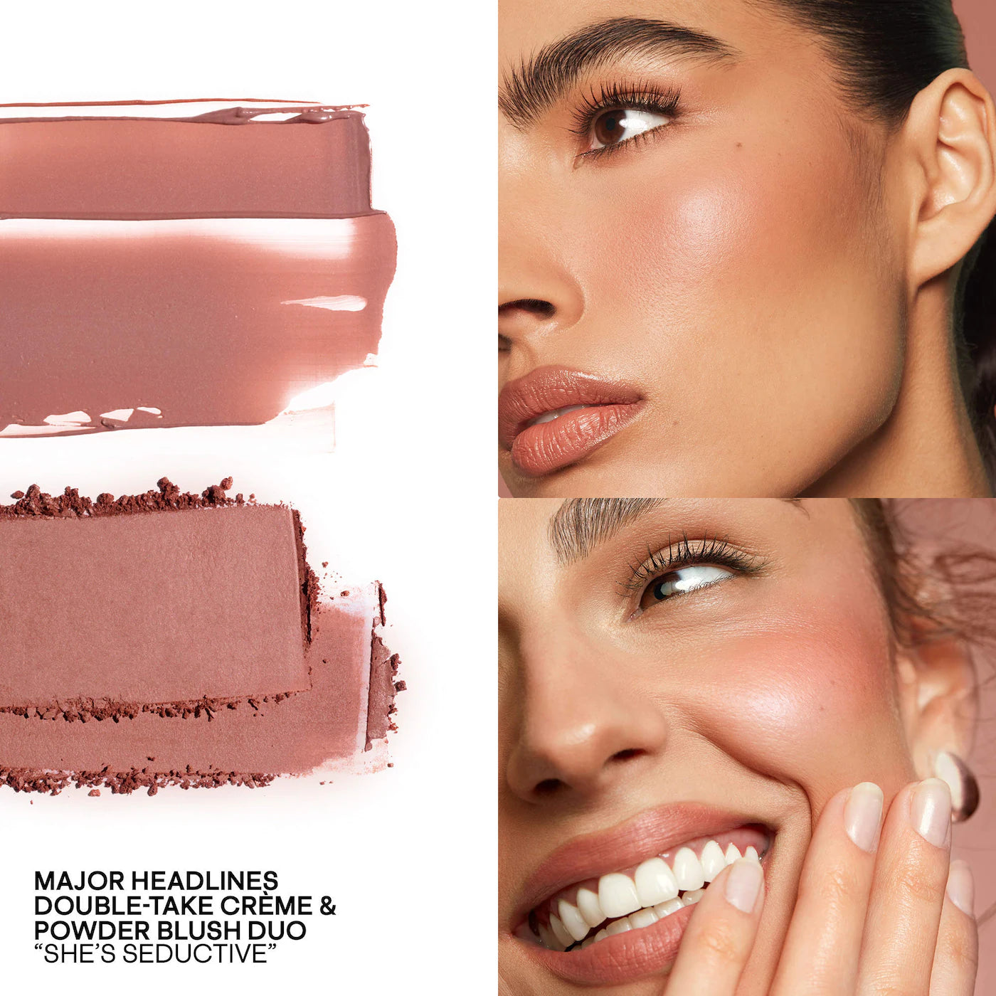 Mini Must-Have Major Headlines Double-Take Crème & Powder Blush Duo Set - Patrick Ta / Set de mini blush