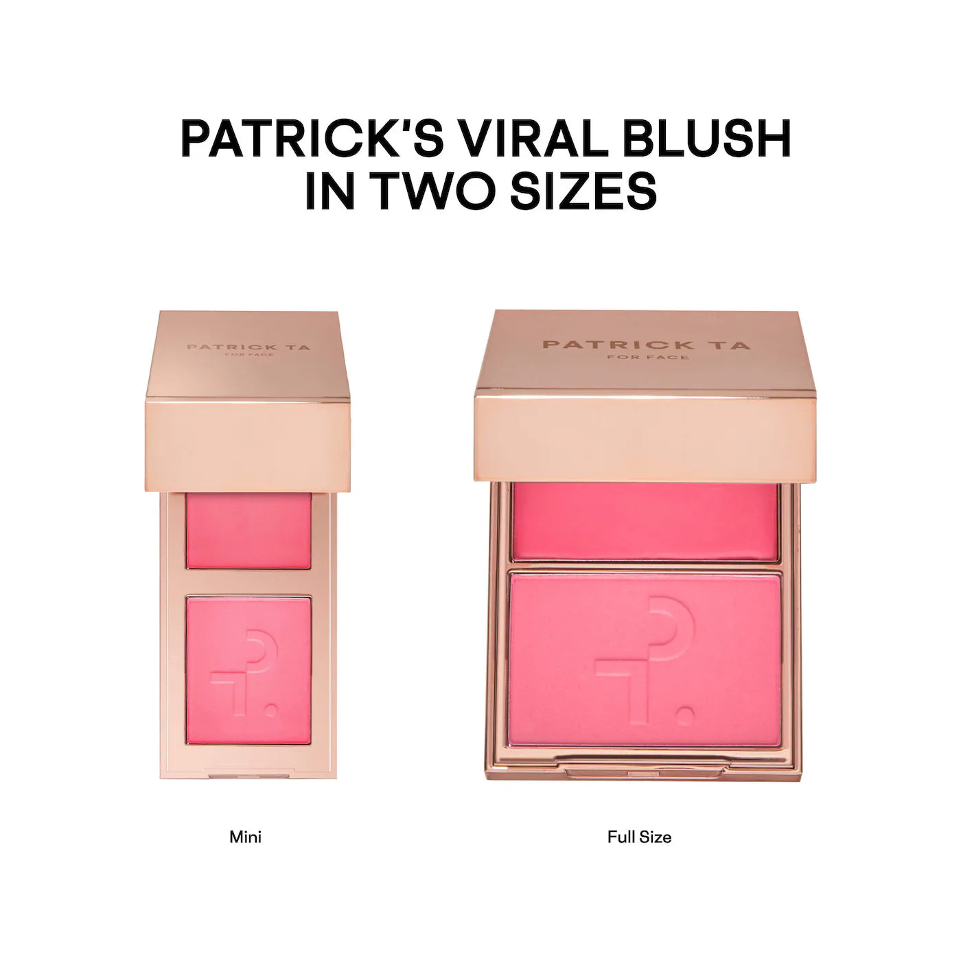 Mini Must-Have Major Headlines Double-Take Crème & Powder Blush Duo Set - Patrick Ta / Set de mini blush