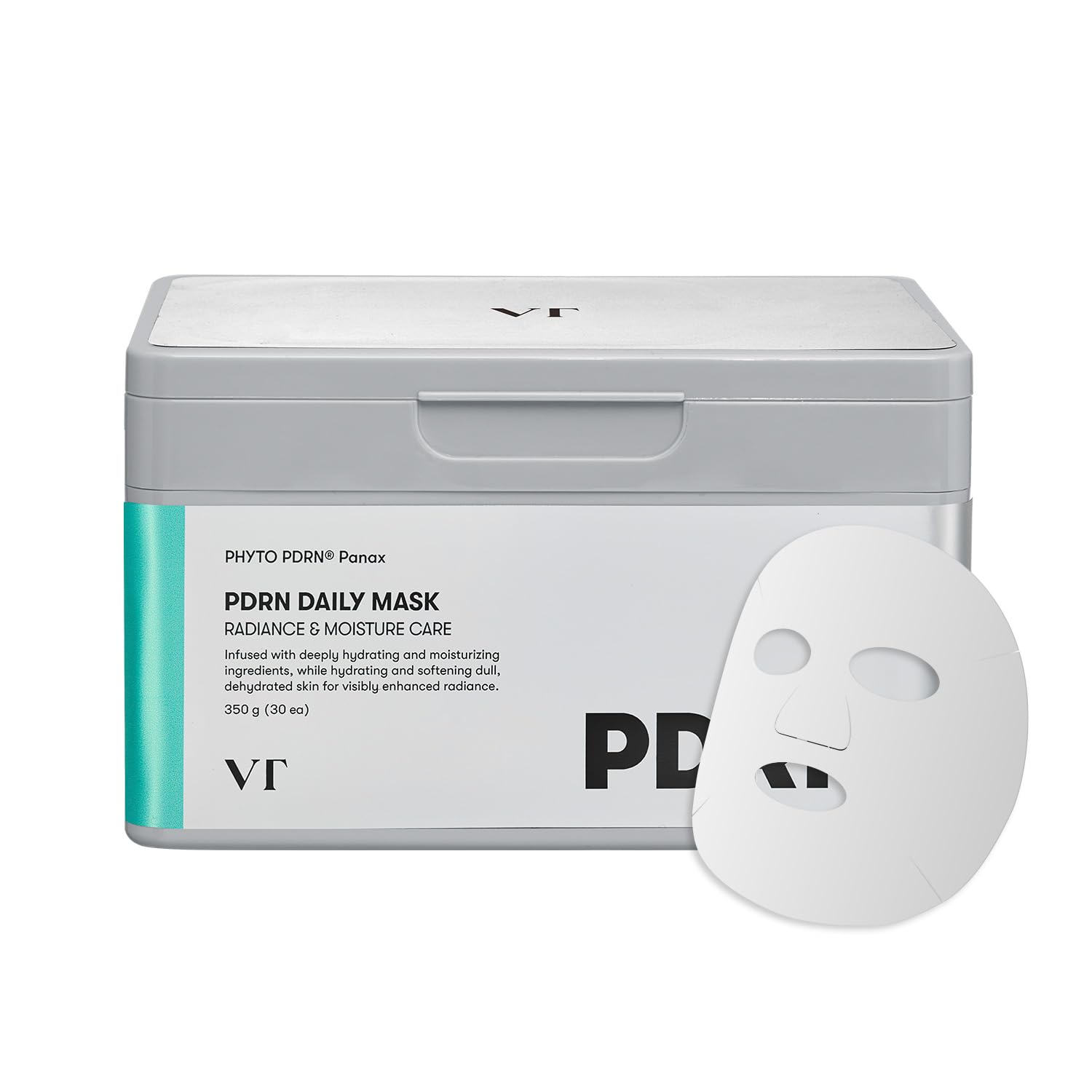 PDRN Daily Mask (30 pz) - VT COSMETICS / Mascarillas facial coreana hidratante, efecto plumping y anti-edad