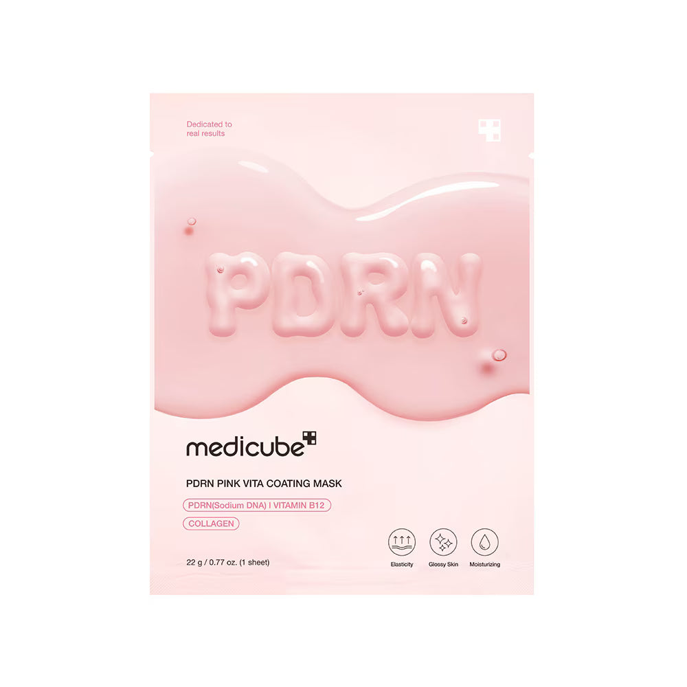 PDRN Pink Vita Coating Sheet Mask - Medicube / Mascarilla de colágeno