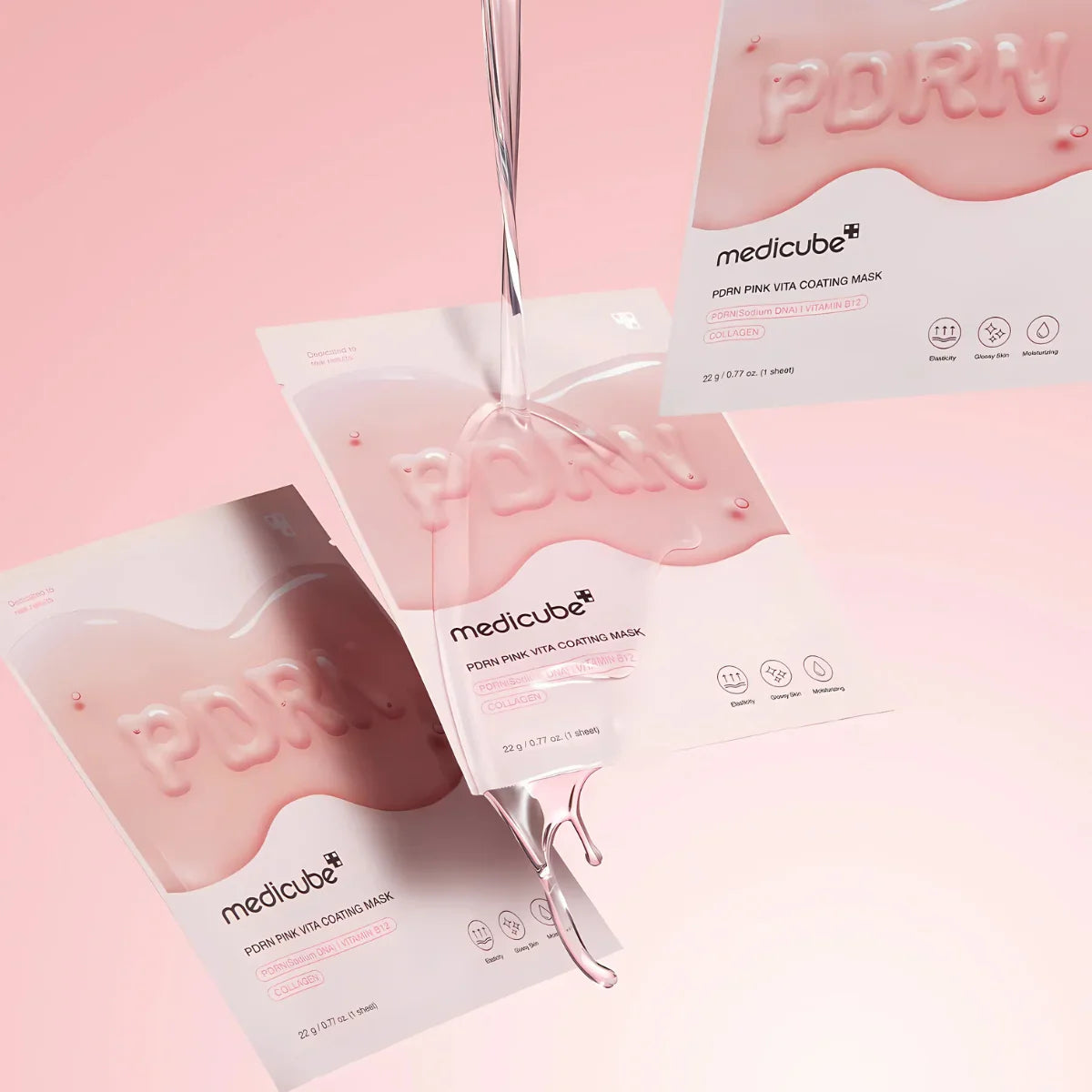 PDRN Pink Vita Coating Sheet Mask - Medicube / Mascarilla de colágeno