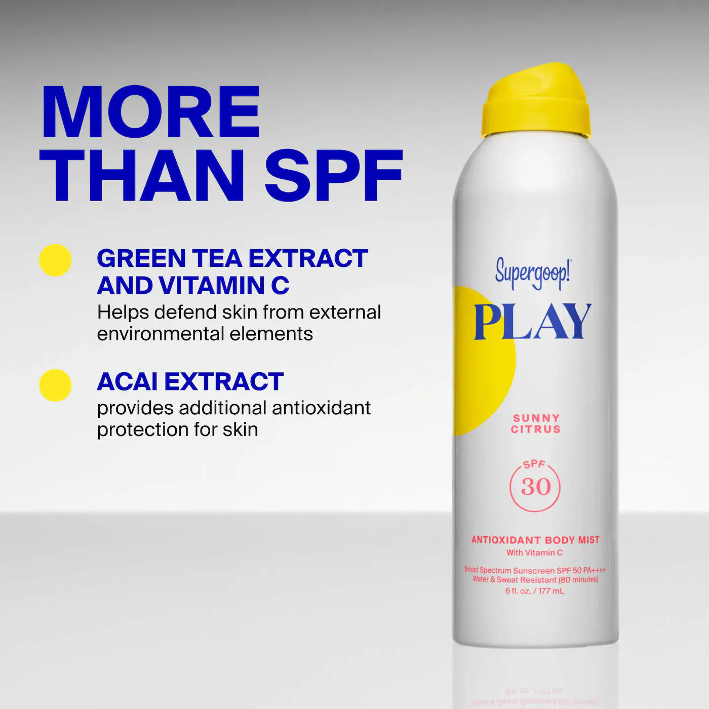 *PREORDEN: PLAY Antioxidant Body Sunscreen Mist SPF 50 - Supergoop! / Protector solar corporal en spray
