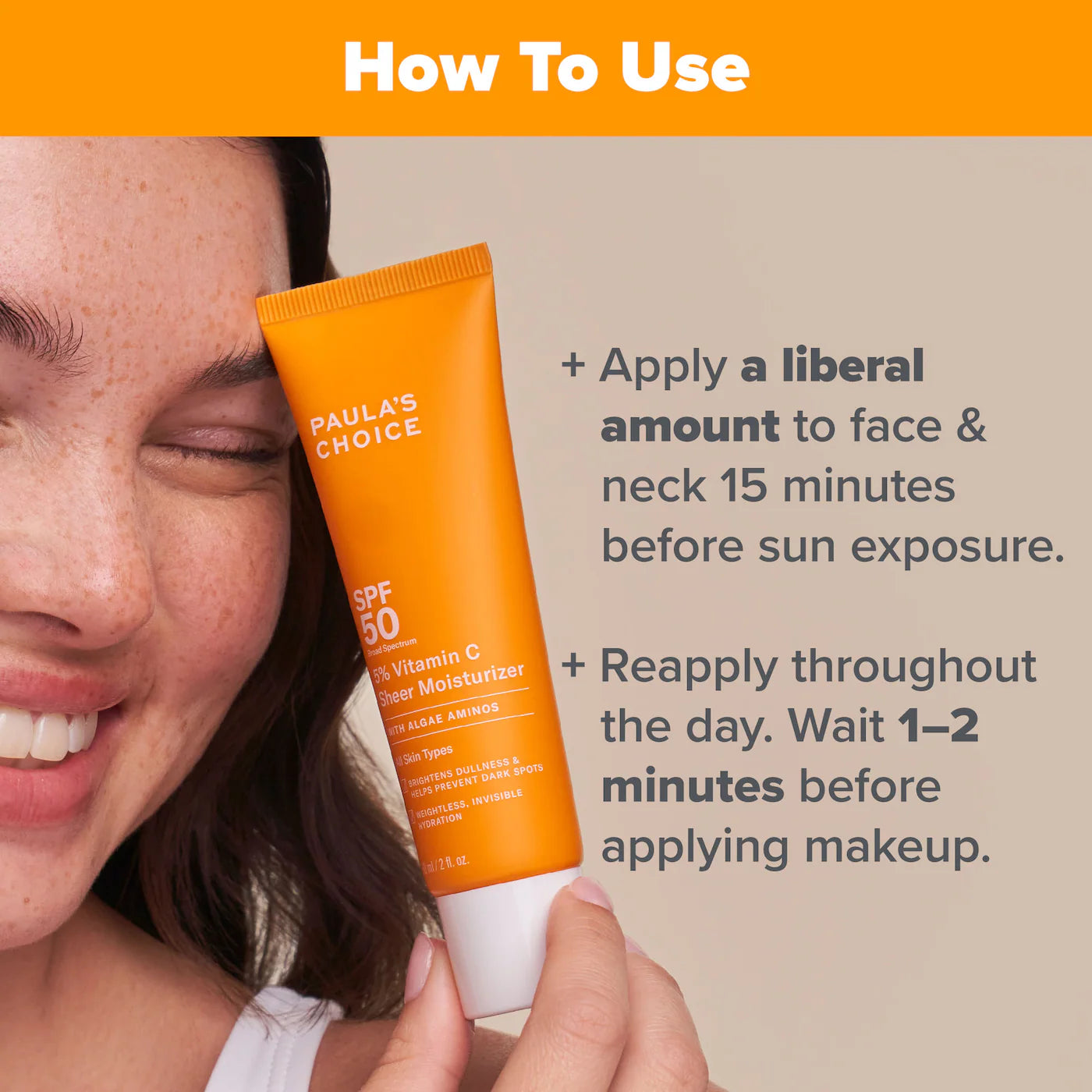 *PREORDEN: 5% Vitamin C Sheer Facial Moisturizer SPF 50 - Paula’s Choice / Protector solar hidratante e iluminador