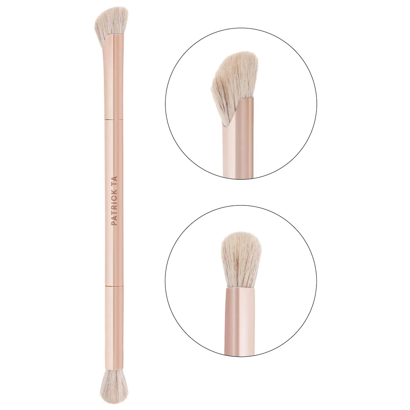 Precision Dual Ended Nose Brush Contour - PATRICK TA / Brocha de doble punta para esculpir áreas pequeñas