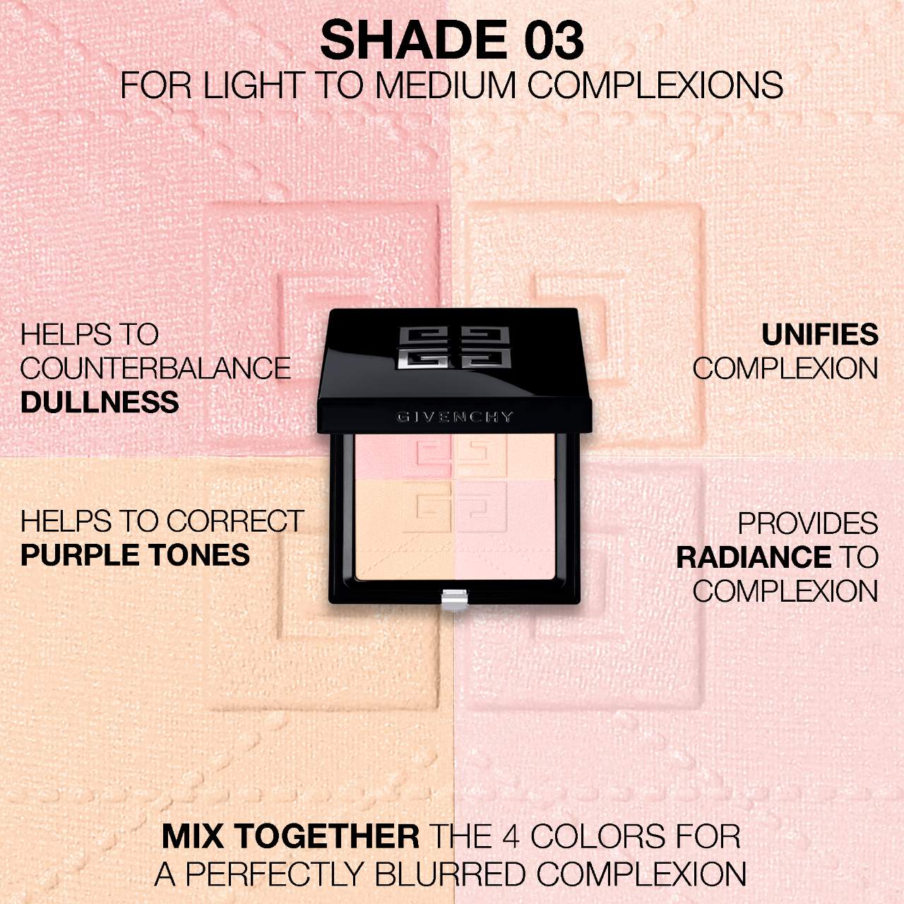 *PREORDEN: Prisme Libre Blurring & Color-Correcting Matte Pressed Powder - Givenchy / Polvo compacto para poros e imperfecciones