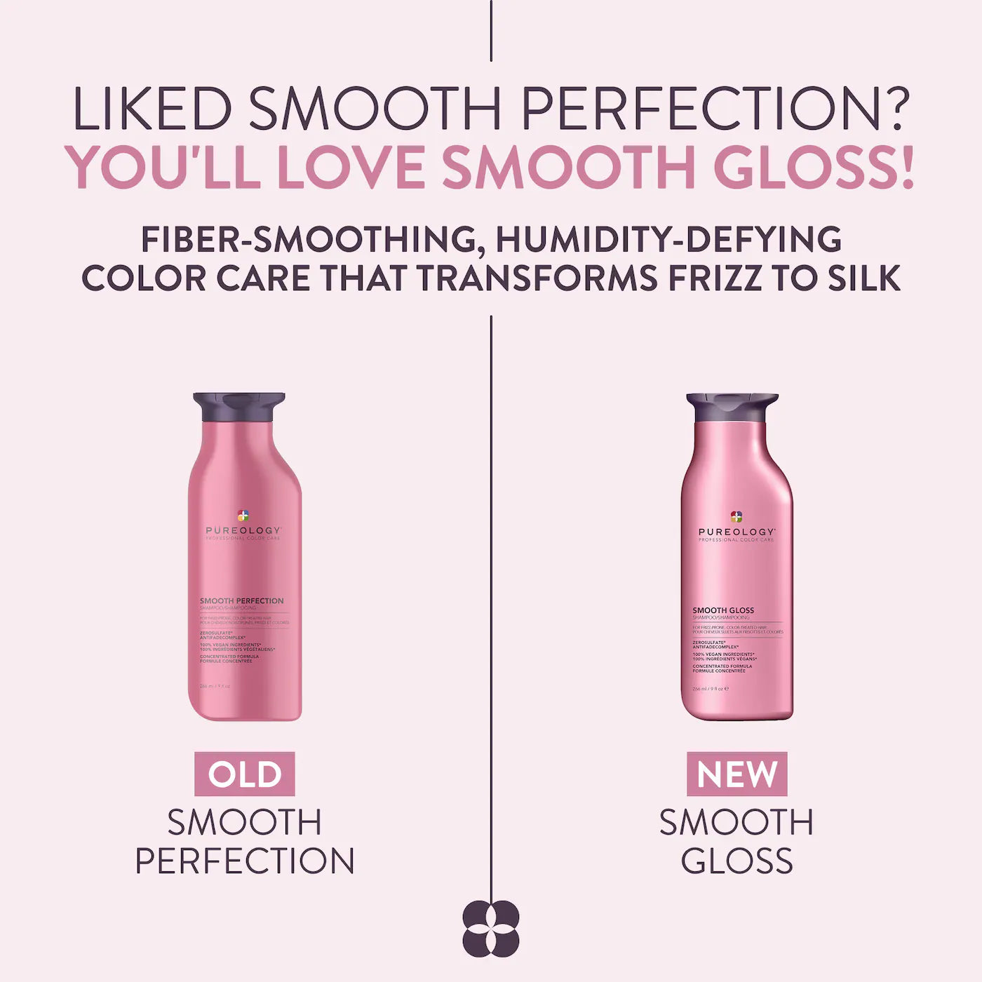 *PREORDEN: Mini Smooth Gloss Shampoo for Frizz Control & Hair Shine - Pureology / Mini shampoo para el control del frizz