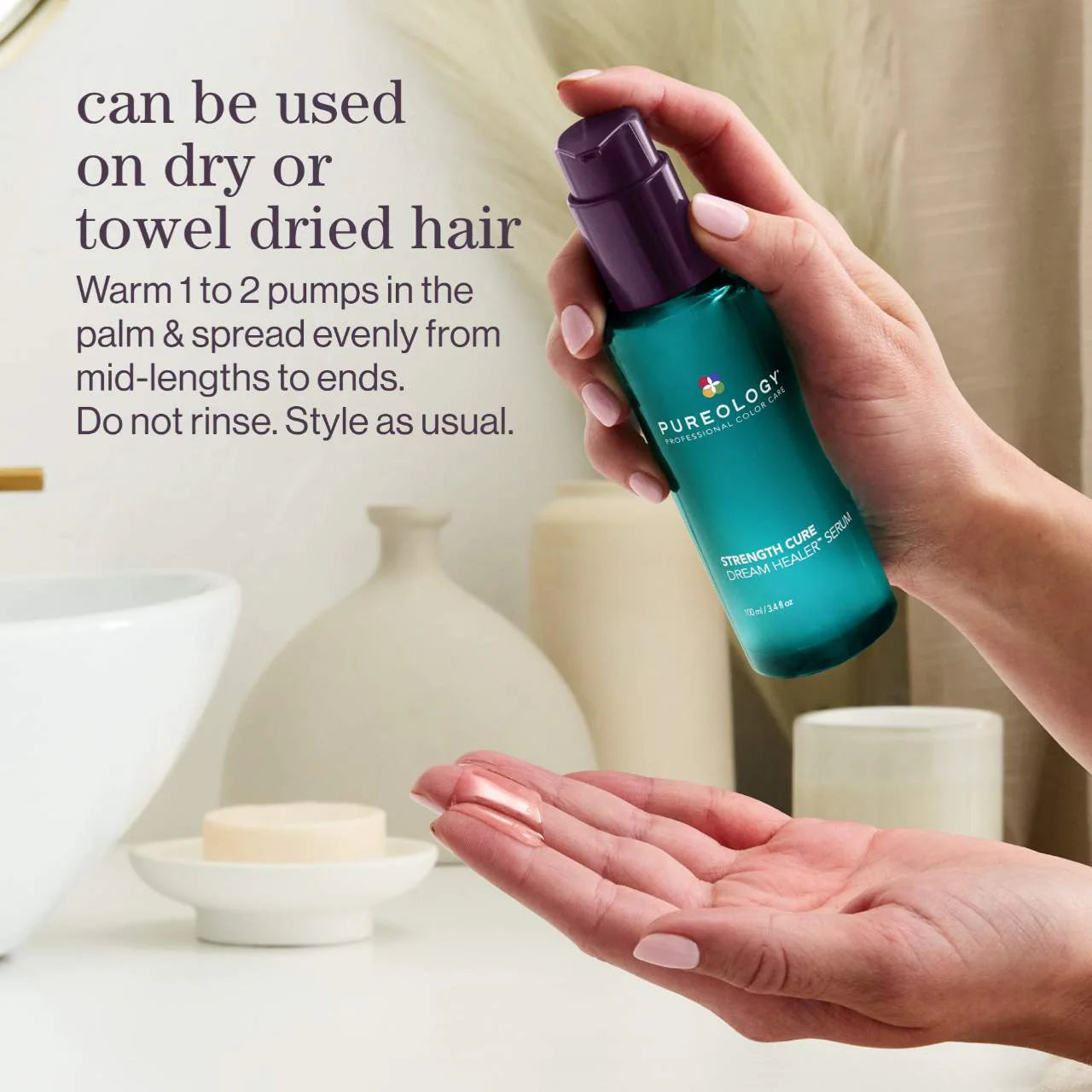 Strength Cure Dream Healer Serum for Damaged Hair - Pureology / Suero ligero restaurador con protección termica