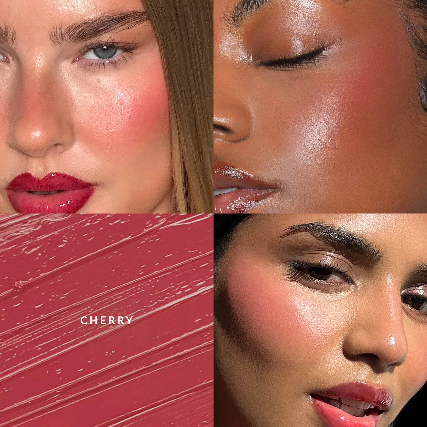 Cream Blush Duo with Duo Face Brush Gift Set - REFY / Set de brocha + blush