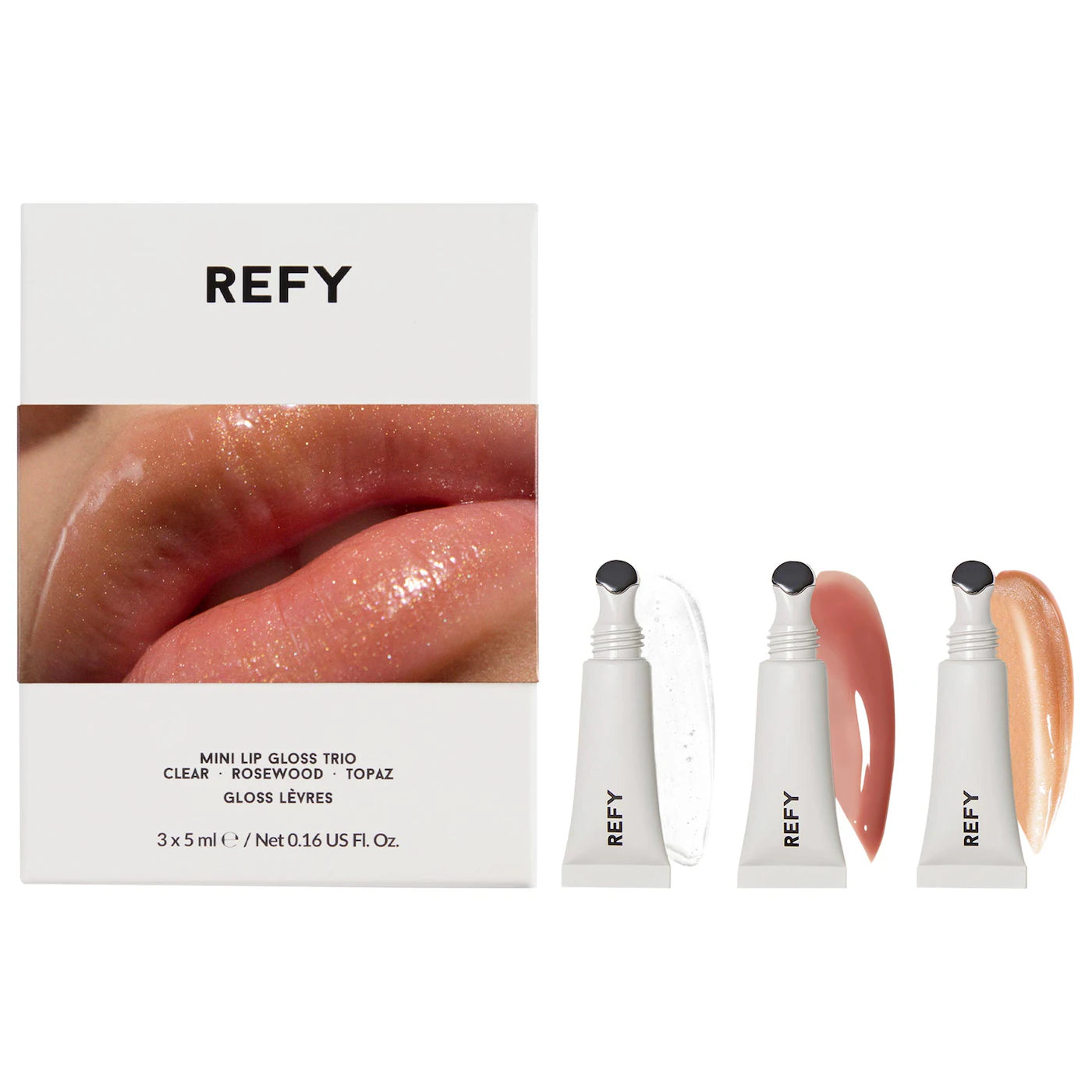 *PREORDEN: Mini Lip Gloss Trio Gift Set - Refy / Set 3 pzas brillo con beneficios de bálsamo