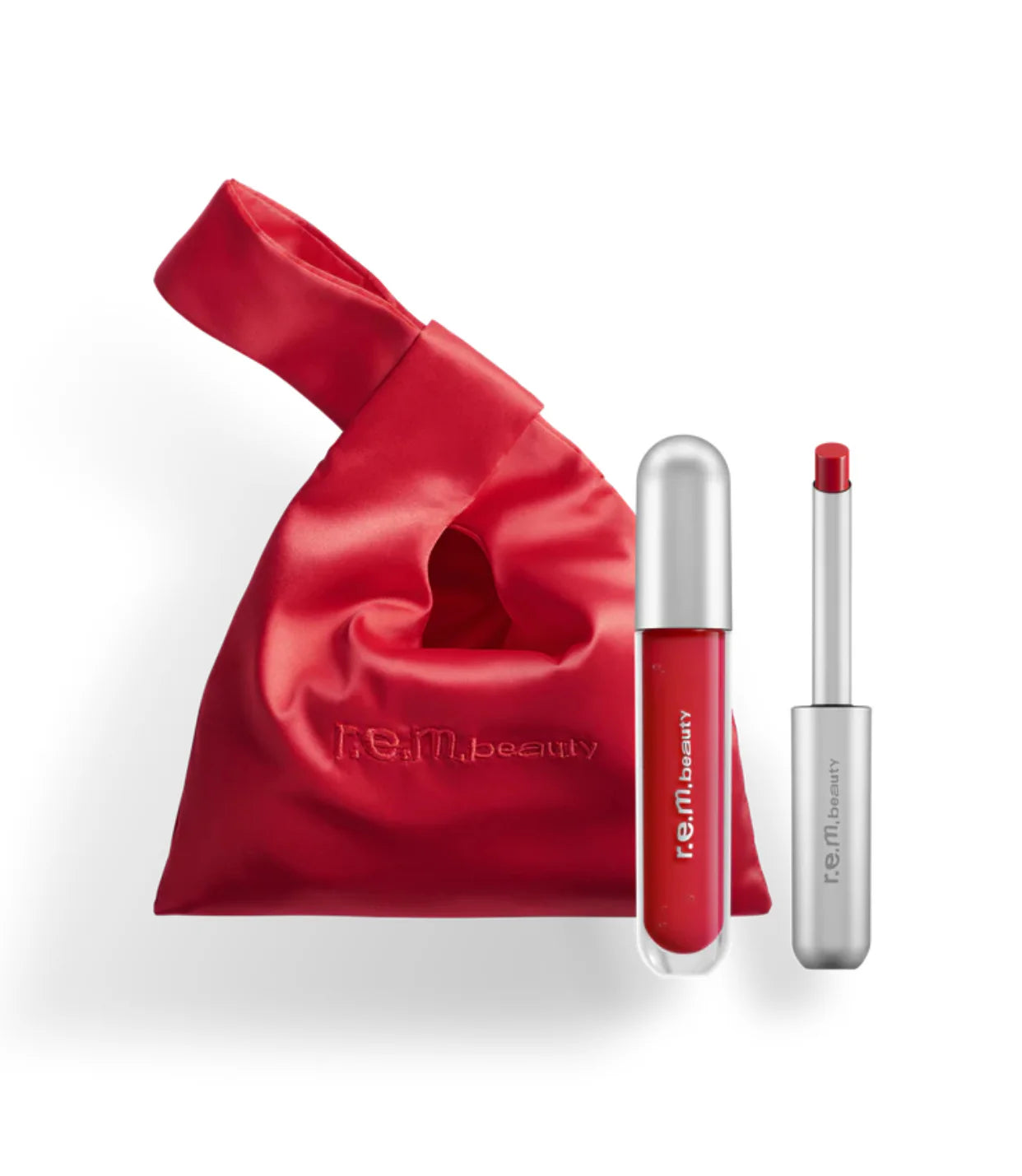 eternally red lip set - r.e.m. beauty / Set 2 pzas labios + bolsa
