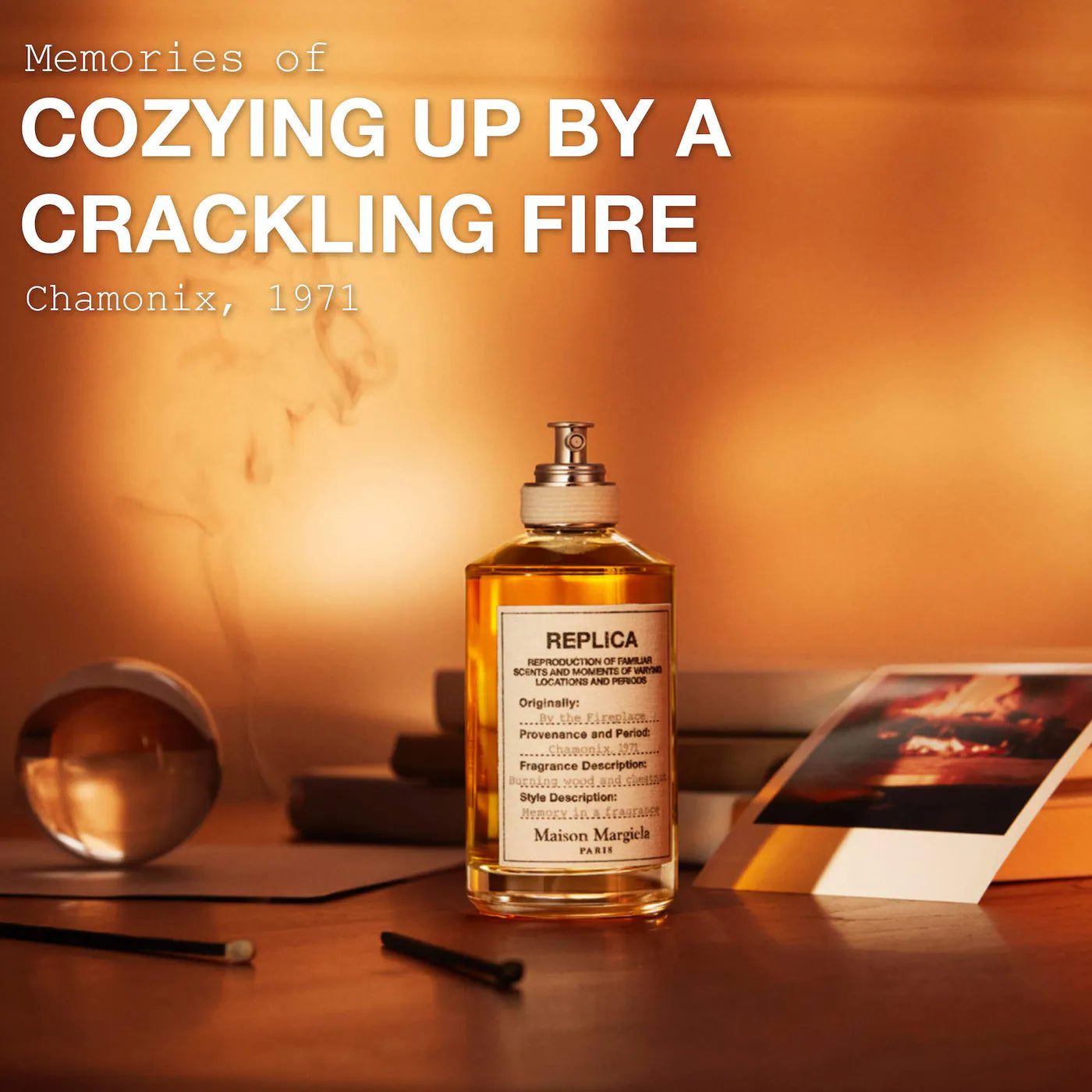 ‘REPLICA' By the Fireplace Eau de Toilette with Chestnut, Vanilla, and Clove Oil 50ml- Maison Margiela / Fragancia