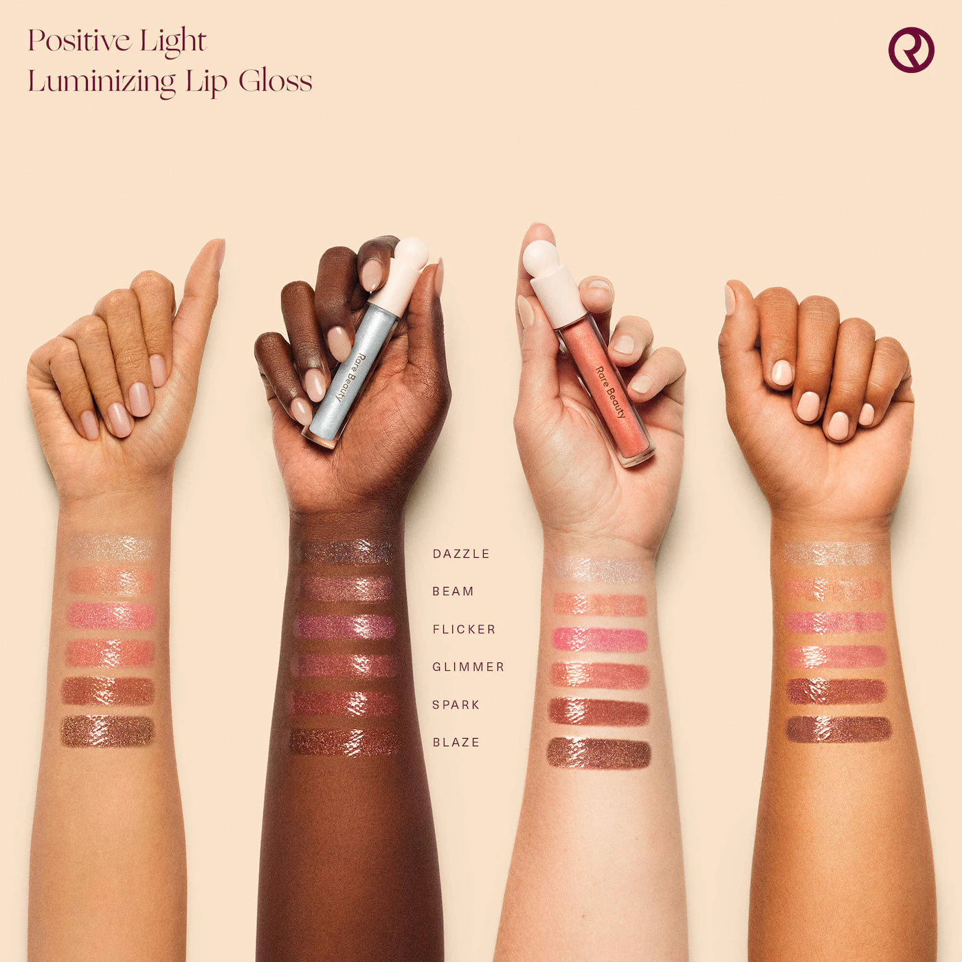 *PREORDEN: Positive Light Luminizing Lip Gloss - Rare Beauty / Labial cremoso con brillo