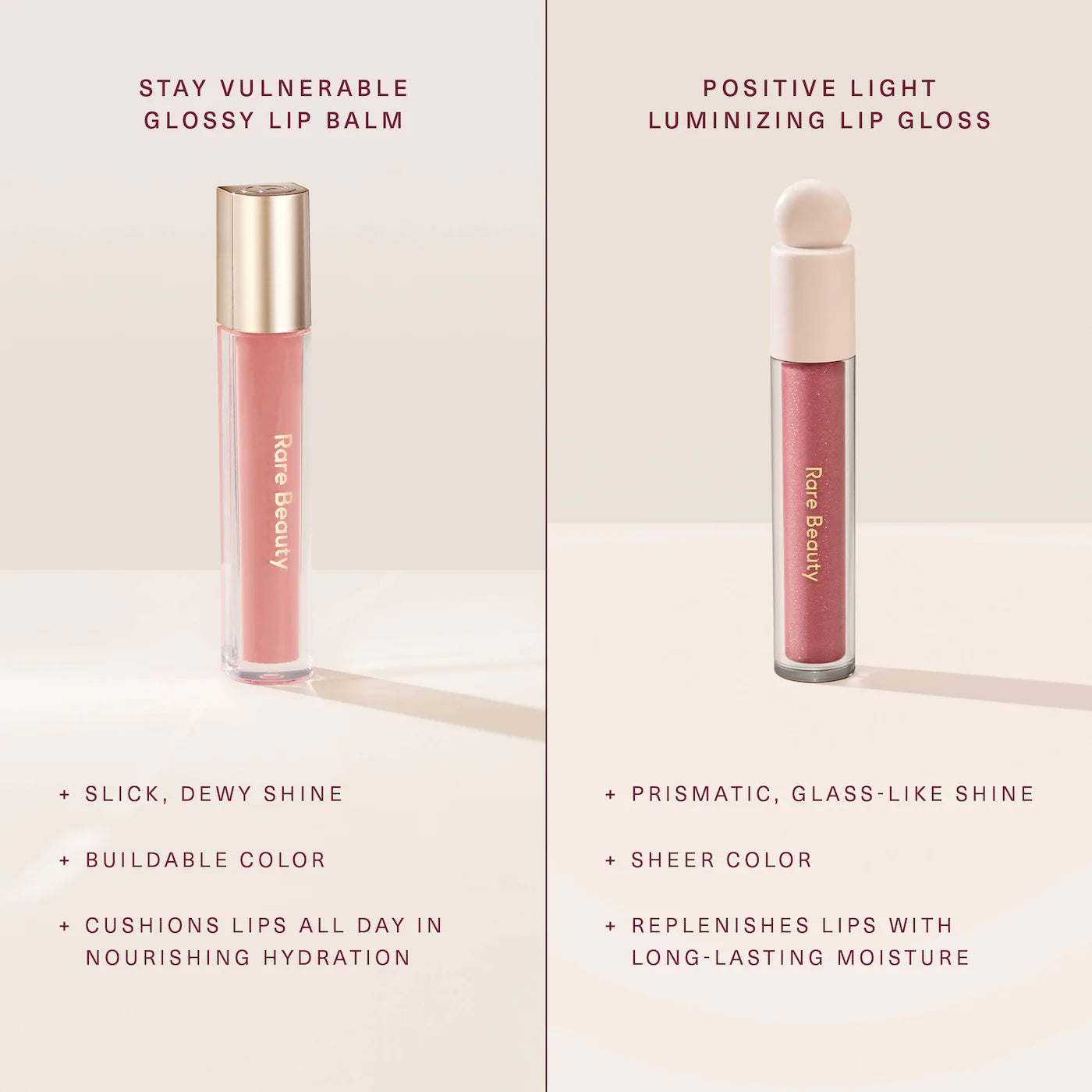 *PREORDEN: Positive Light Luminizing Lip Gloss - Rare Beauty / Labial cremoso con brillo