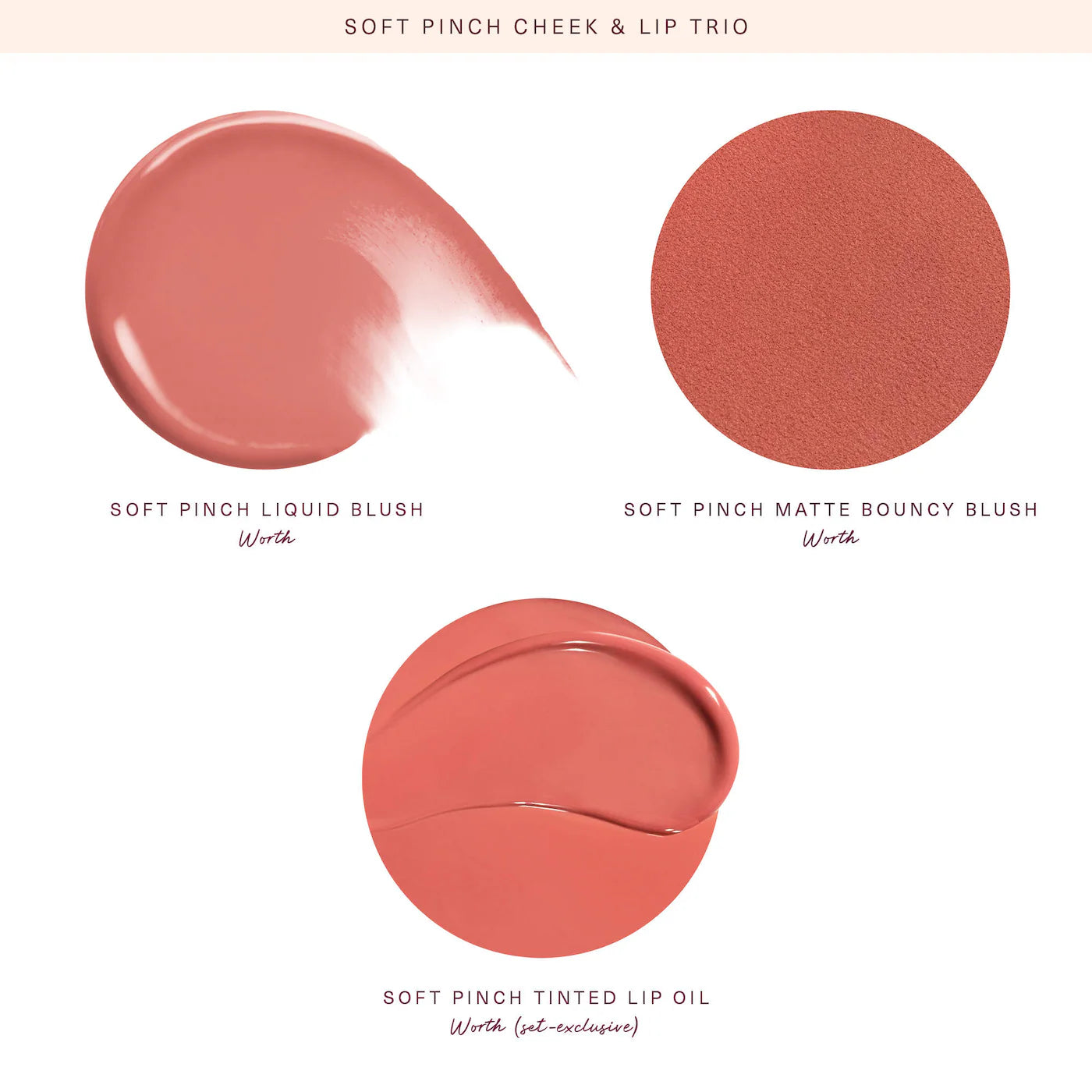 *PREORDEN: Soft Pinch Cheek & Lip Trio Makeup Gift Set - Rare Beauty by Selena Gomez / Set 3 pzas mini rubor + labios