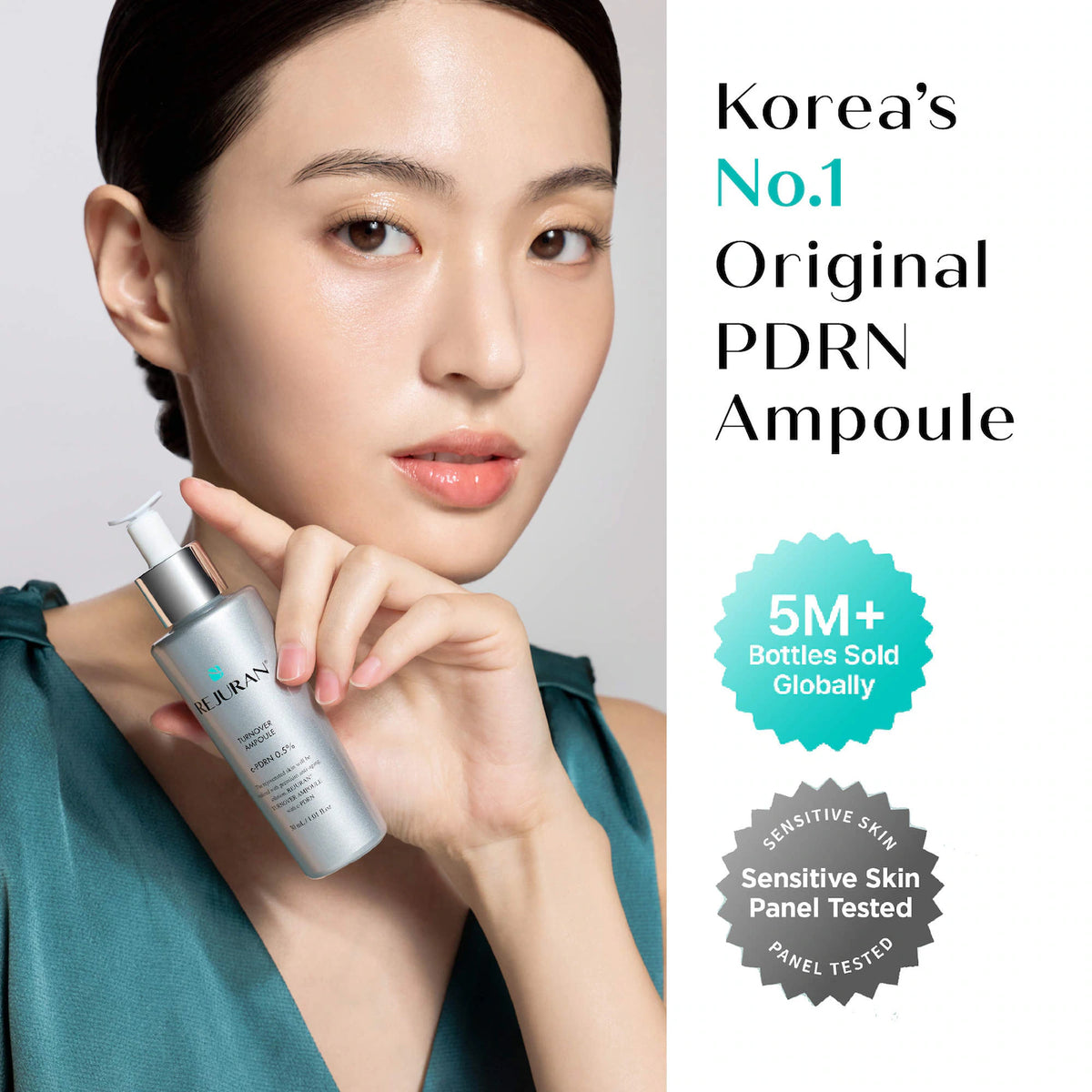*PREORDEN: Turnover Ampoule c-PDRN® 0.5% Renewing Serum for Smooth Texture & Glass Skin - Rejuran / Suero que mejora la textura de la piel