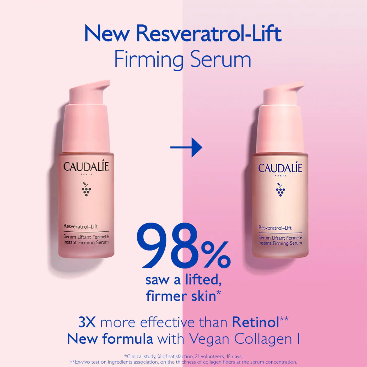 *PREORDEN: Resveratrol Lift Instant Firming Retinol Alternative Serum - Caudalie / Suero anti envejecimiento