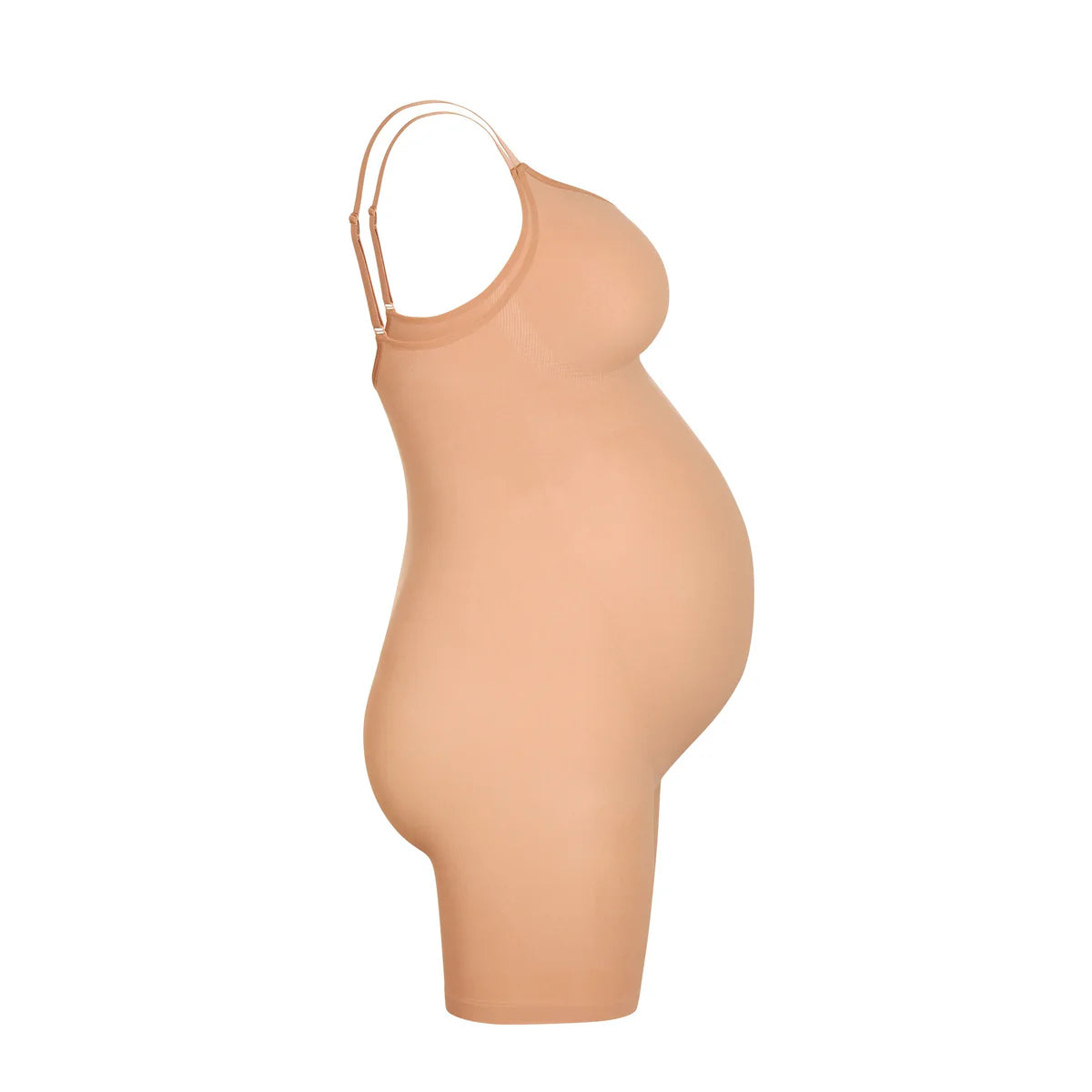 Sculpting Bodysuit Mid Thigh Color Ochre TALLA S/M - SKIMS / Jumpsuit moldeador para embarazo