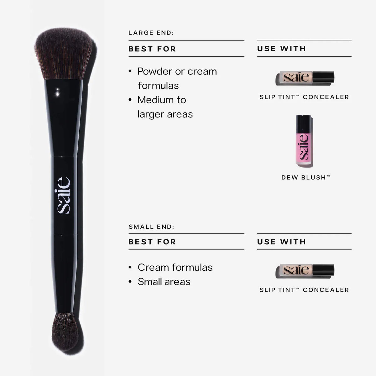 *PREORDEN: Brush Essentials Makeup Brush Gift Set with Travel Case - Saie / Set de brochas