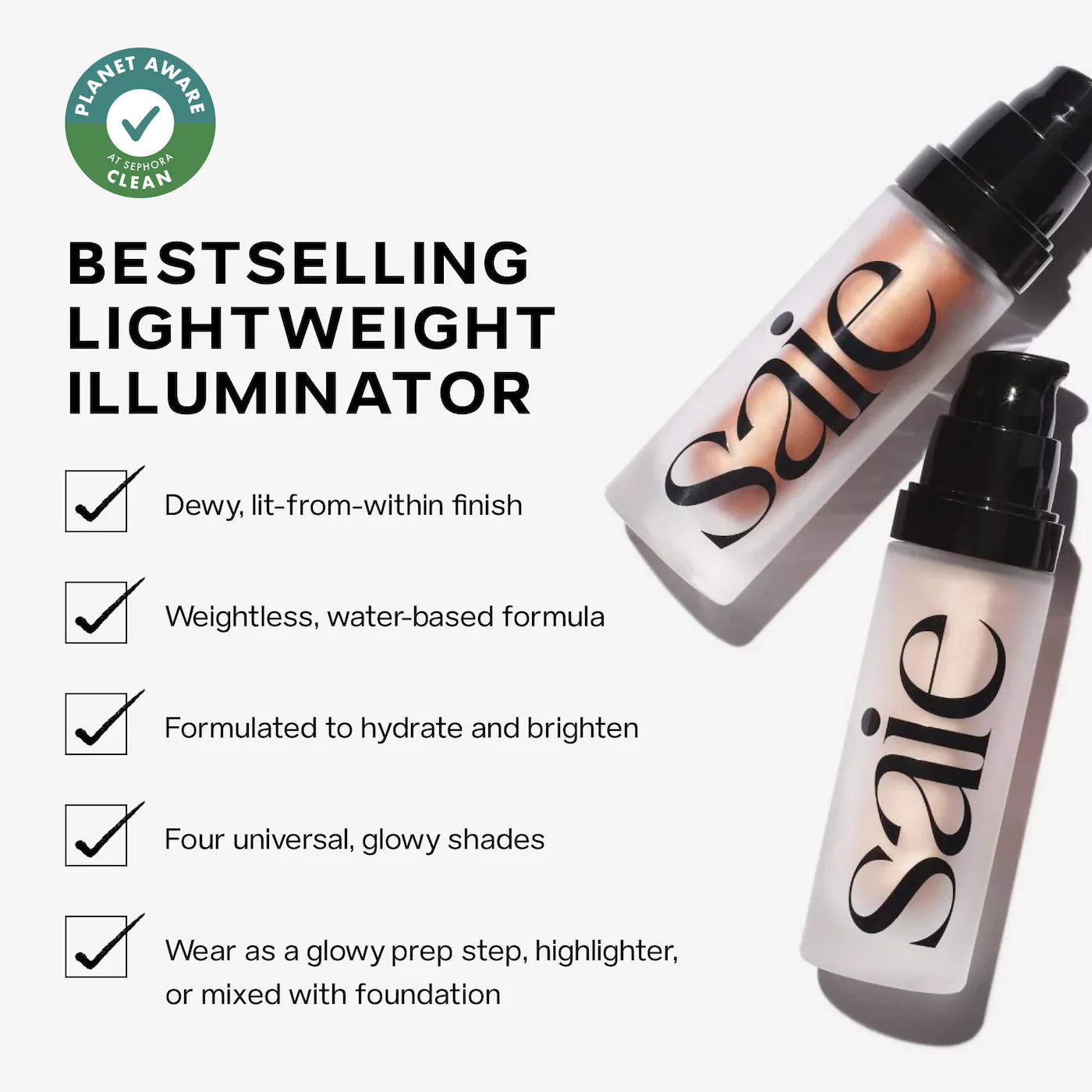 *PREORDEN: Mini Glowy Super Gel Trio Gift Set - Saie / Set 2 pzas mini iluminador